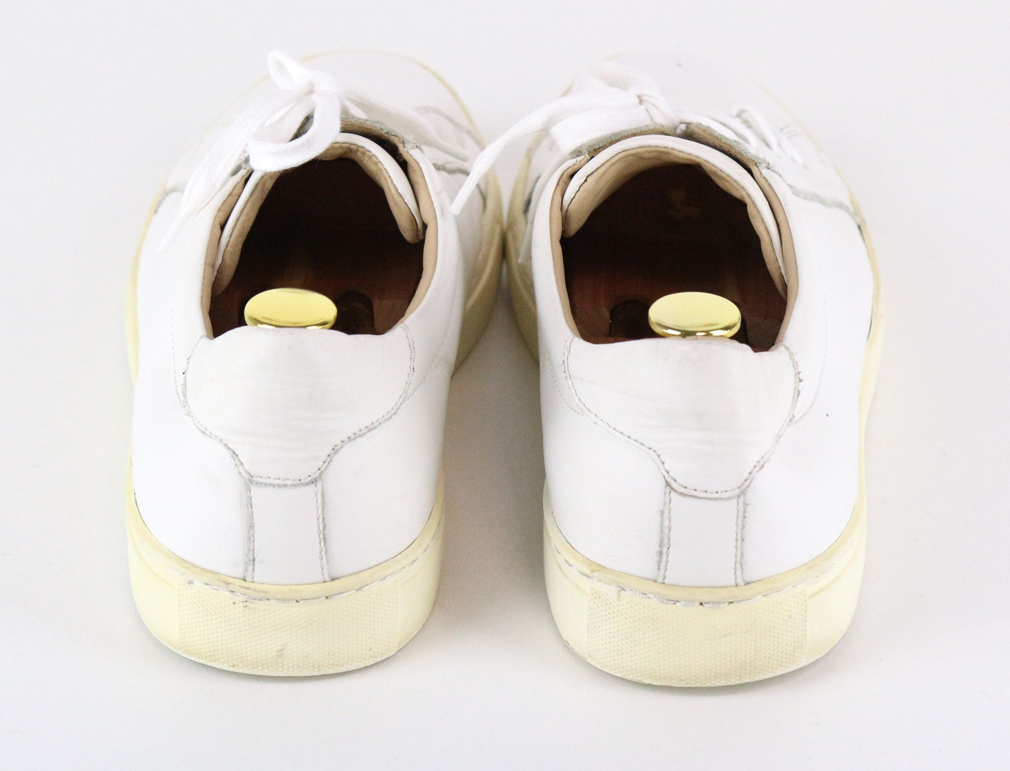 Suitsupply EU43 White Leather Laced Sneakers 73655 Size US 10 / EU 43 - 3 Thumbnail