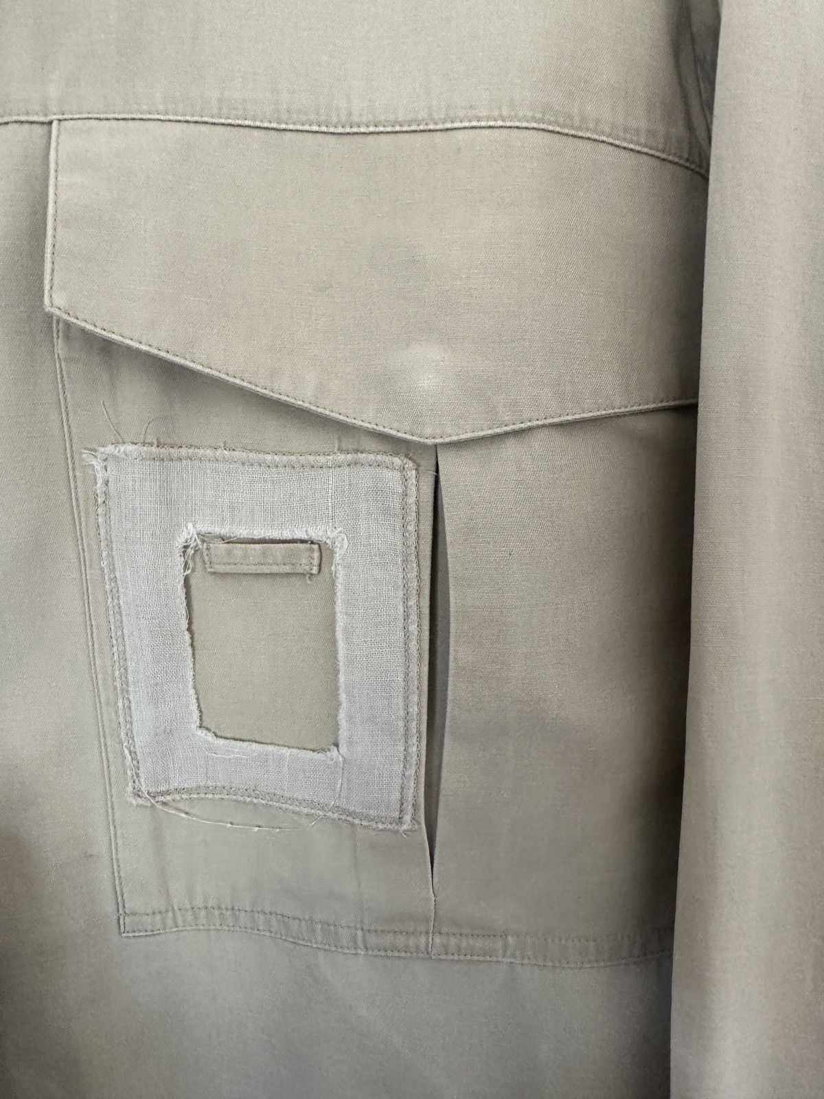 Maison Margiela SS2002 Reconstructed French Military Jacket Cutout Size US S / EU 44-46 / 1 - 4 Thumbnail