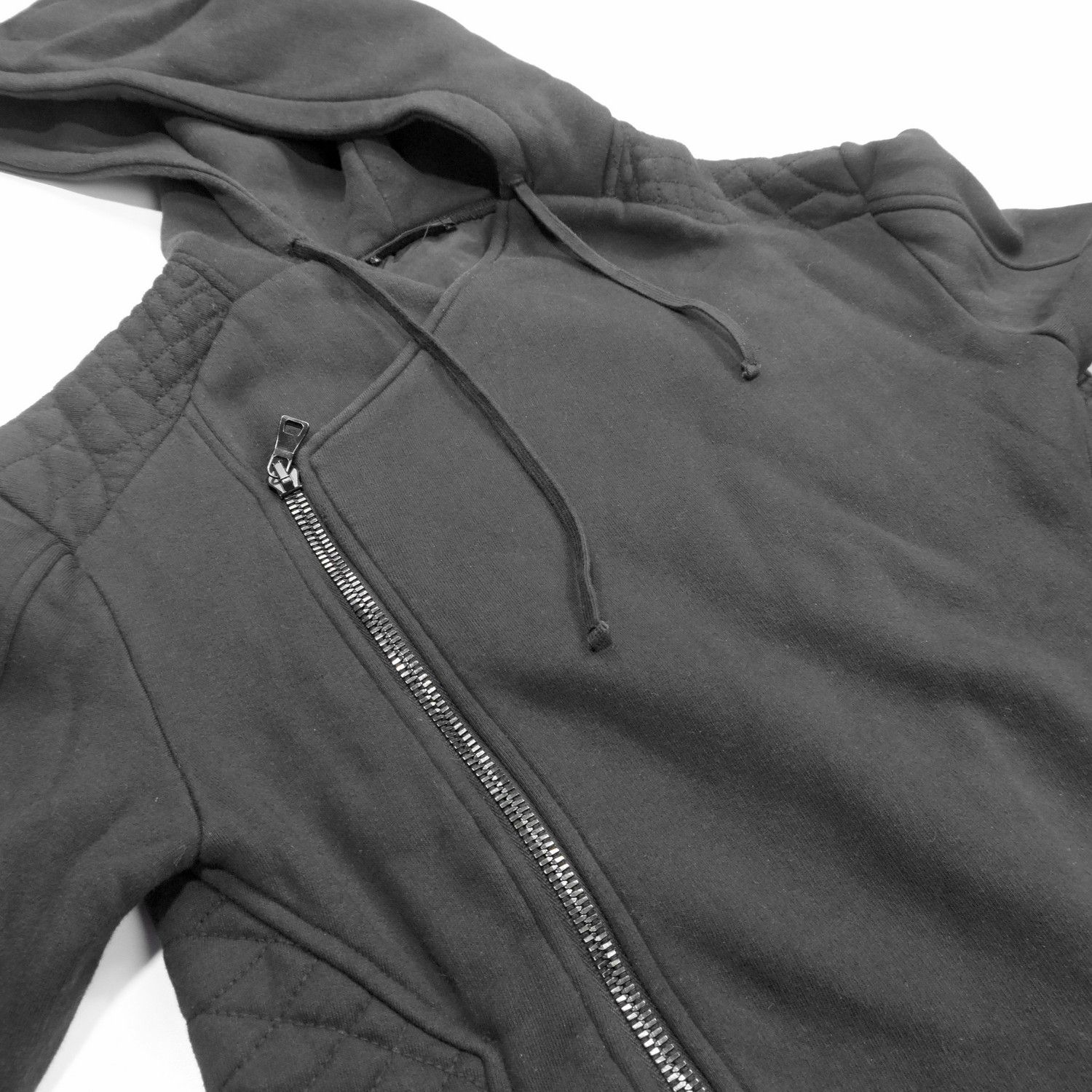Balmain BALMAIN ASYMMETRICAL MOCK NECK ZIP-HOODIE Size US S / EU 44-46 / 1 - 7 Thumbnail
