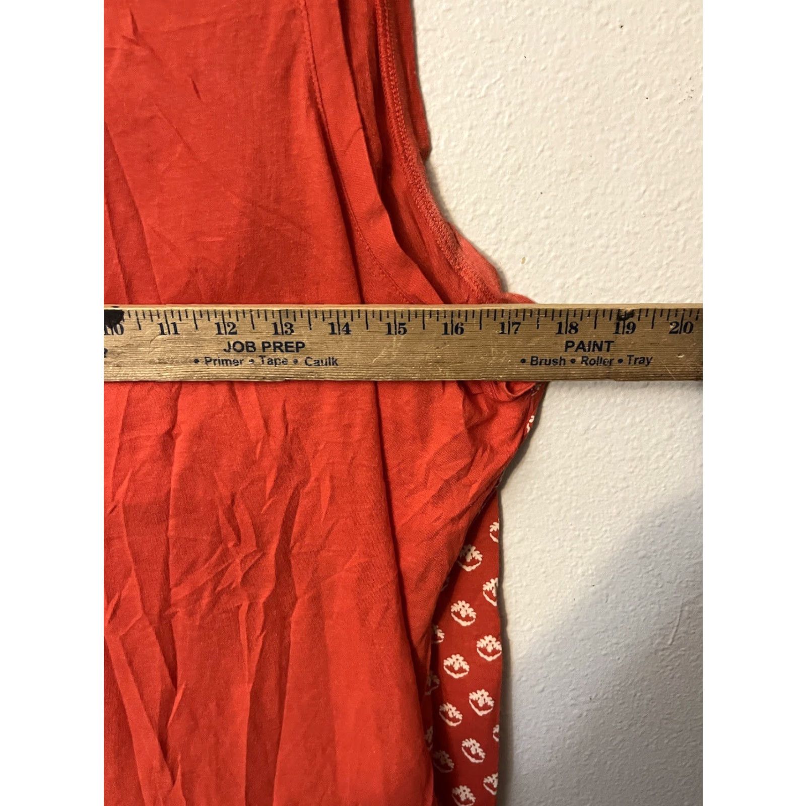 Gap Gap Tank Women Top XL Orange Sleeveless Crew Neck Tie-Front Geometric Bohemian Colorful Casual Cotton Blend Linen Blend Modal Size XL / US 12-14 / IT 48-50 - 4 Thumbnail