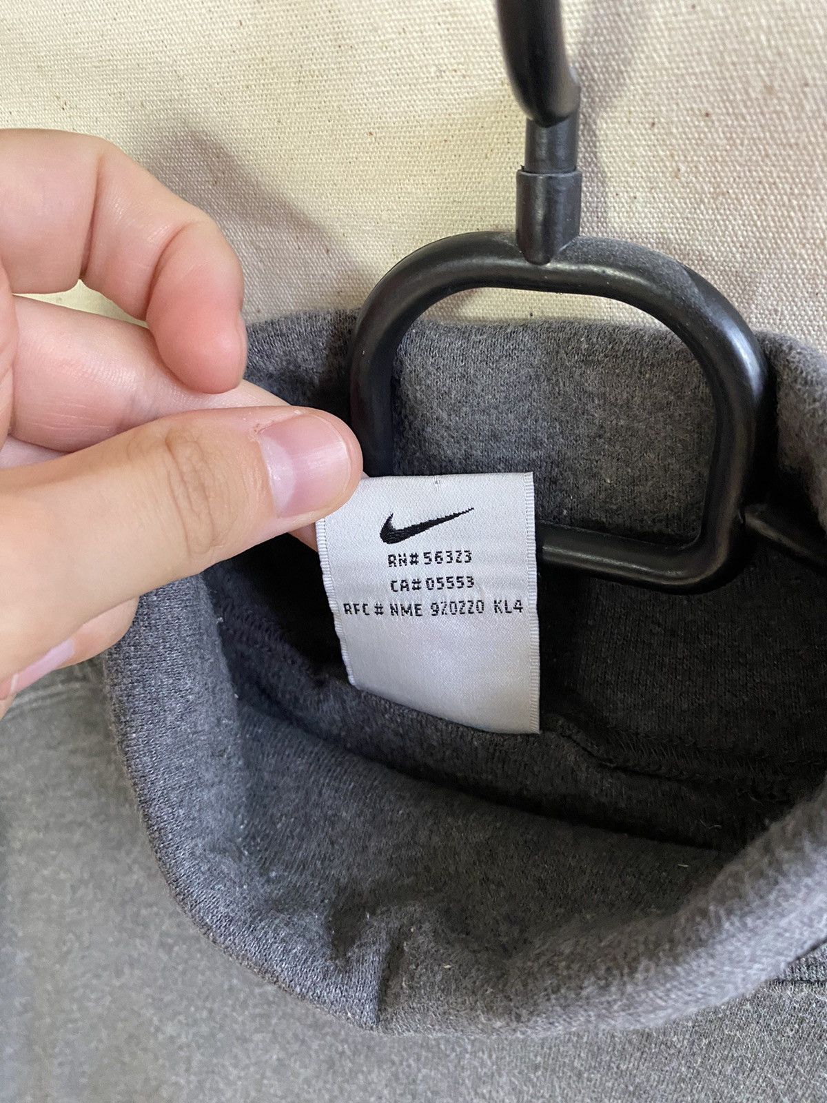 Nike × Vintage Nike Swoosh Logo Vintage Grey Crewneck Sweatshirt Size M Size US M / EU 48-50 / 2 - 4 Thumbnail