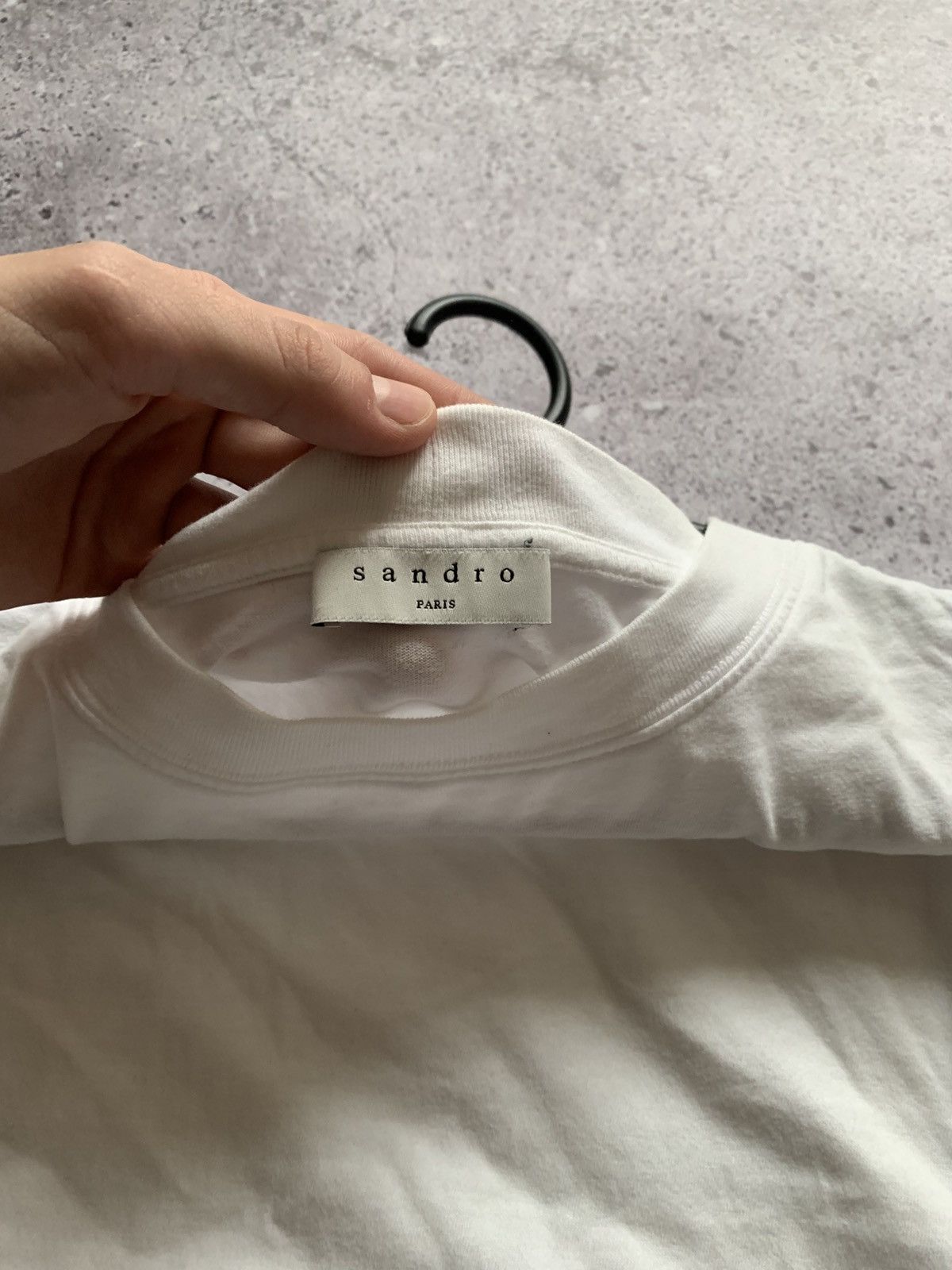 Sandro 🔥SANDRO PARIS CROPPED FIT T-SHIRT Size US M / EU 48-50 / 2 - 5 Thumbnail