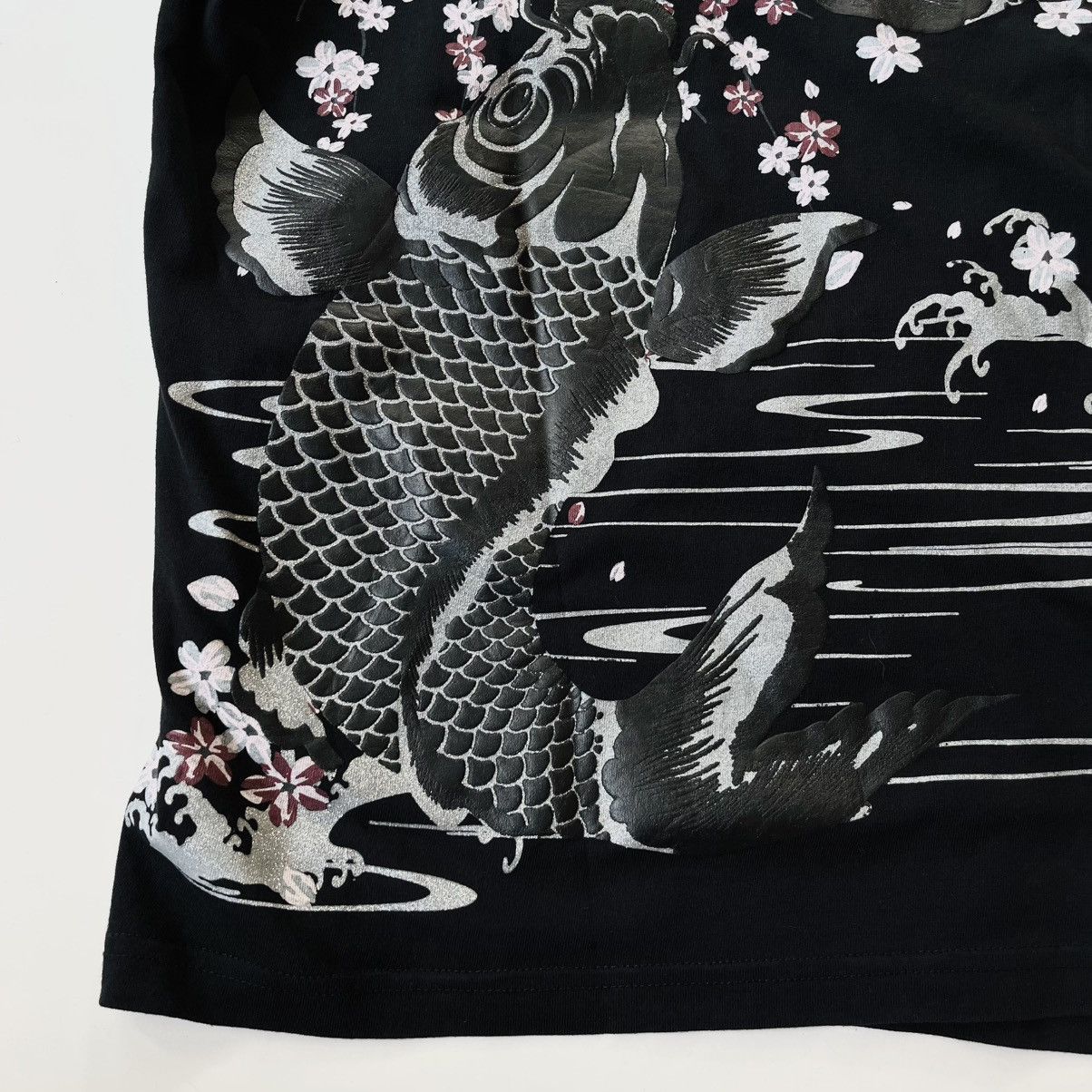 Japanese Brand Cure All Sukajan Art Koi Tee Size US M / EU 48-50 / 2 - 8 Thumbnail