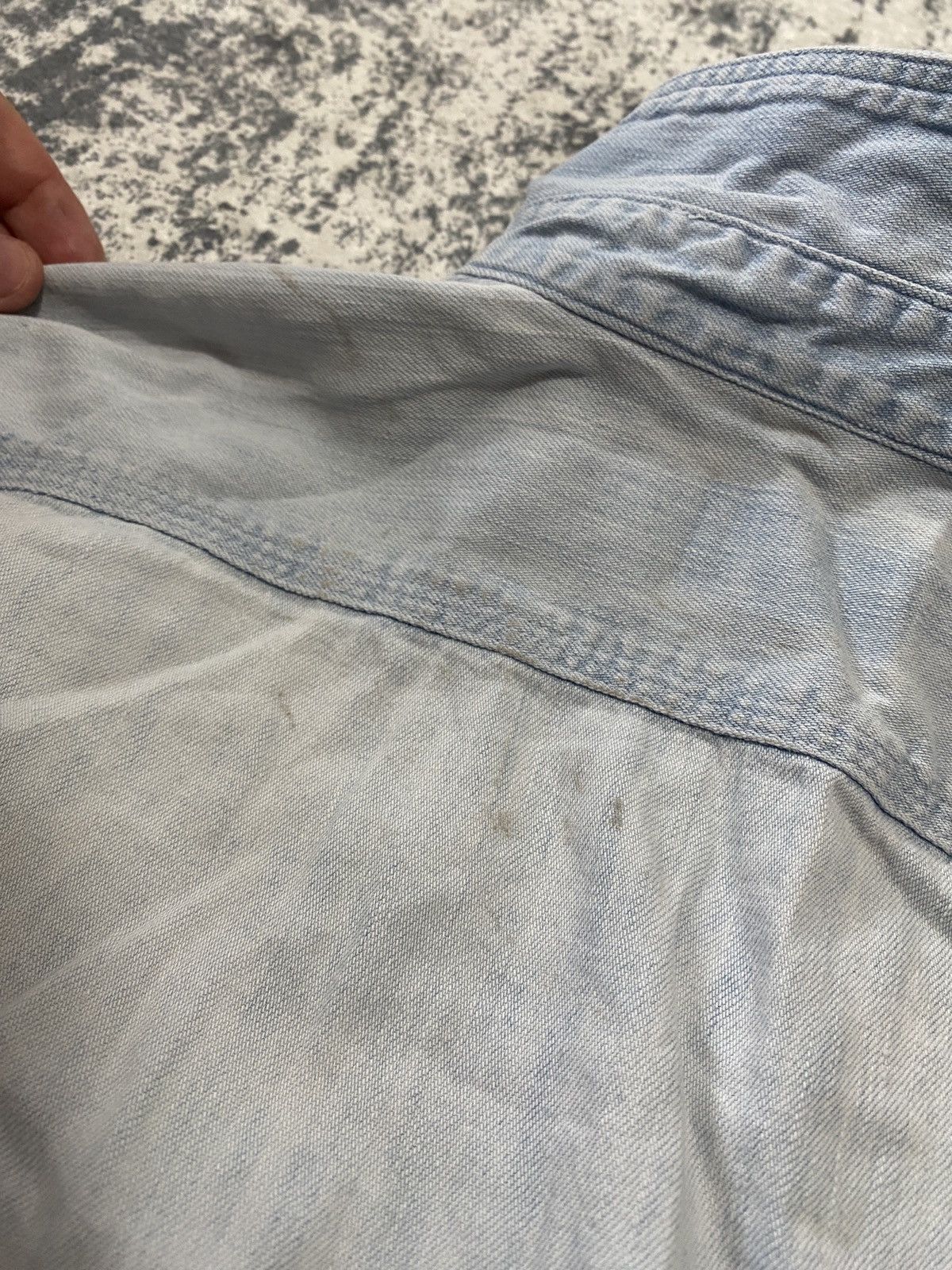 Levi's Vintage Clothing Vintage cowboy baby blue levis shirt button up 90s Size US M / EU 48-50 / 2 - 11 Thumbnail