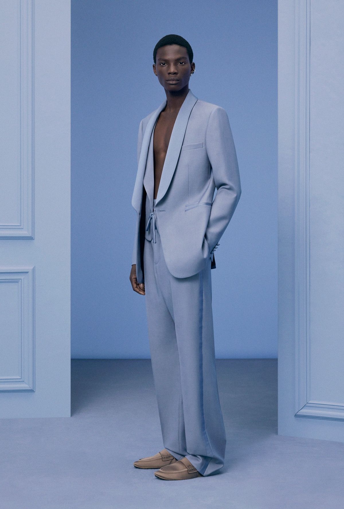 Dior o1bcso1str0226 Evening Pants in Blue Virgin Size US 32 / EU 48 - 7 Thumbnail