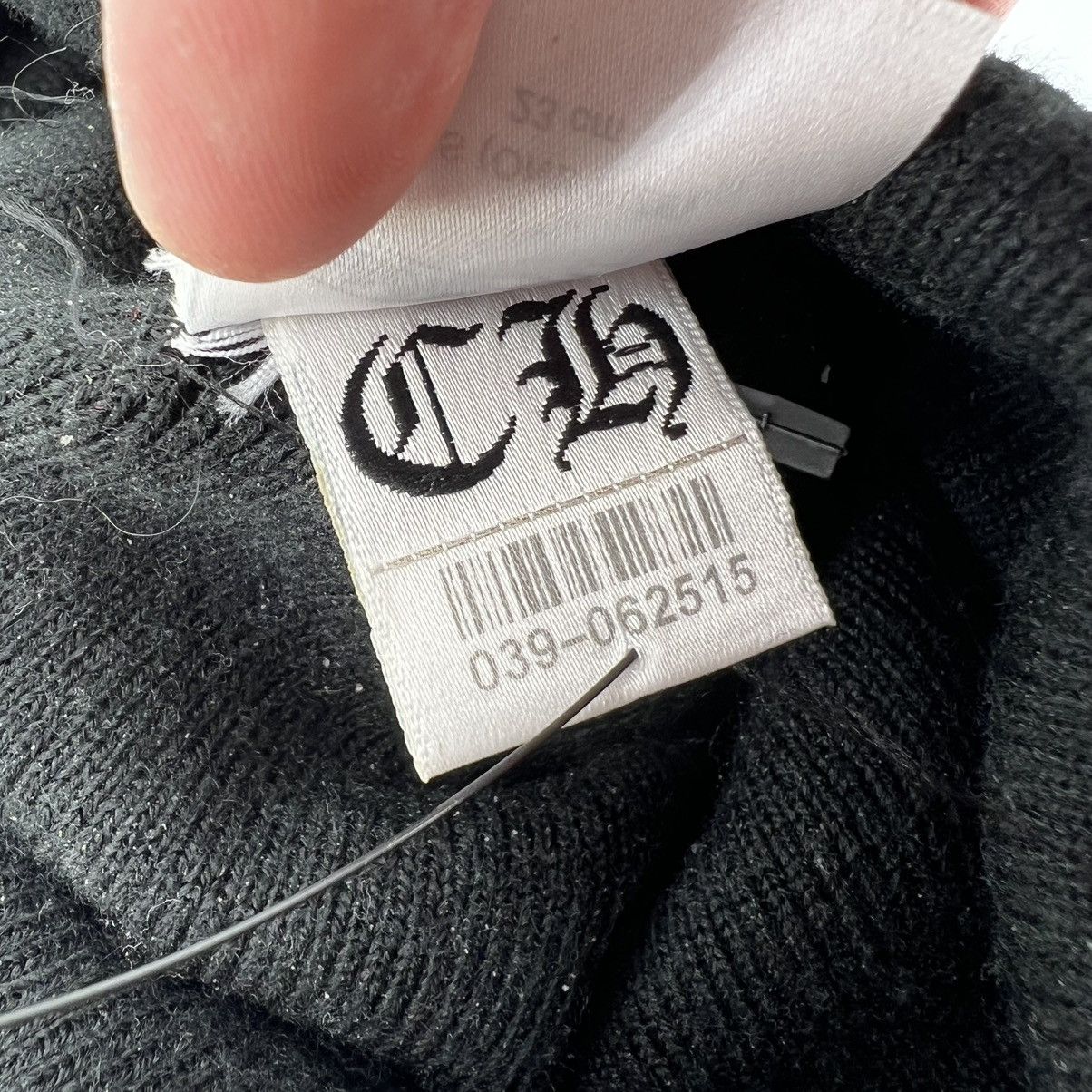 Chrome Hearts Chrome Hearts Script Logo Beanie Pre Owned Black Size ONE SIZE - 6 Thumbnail