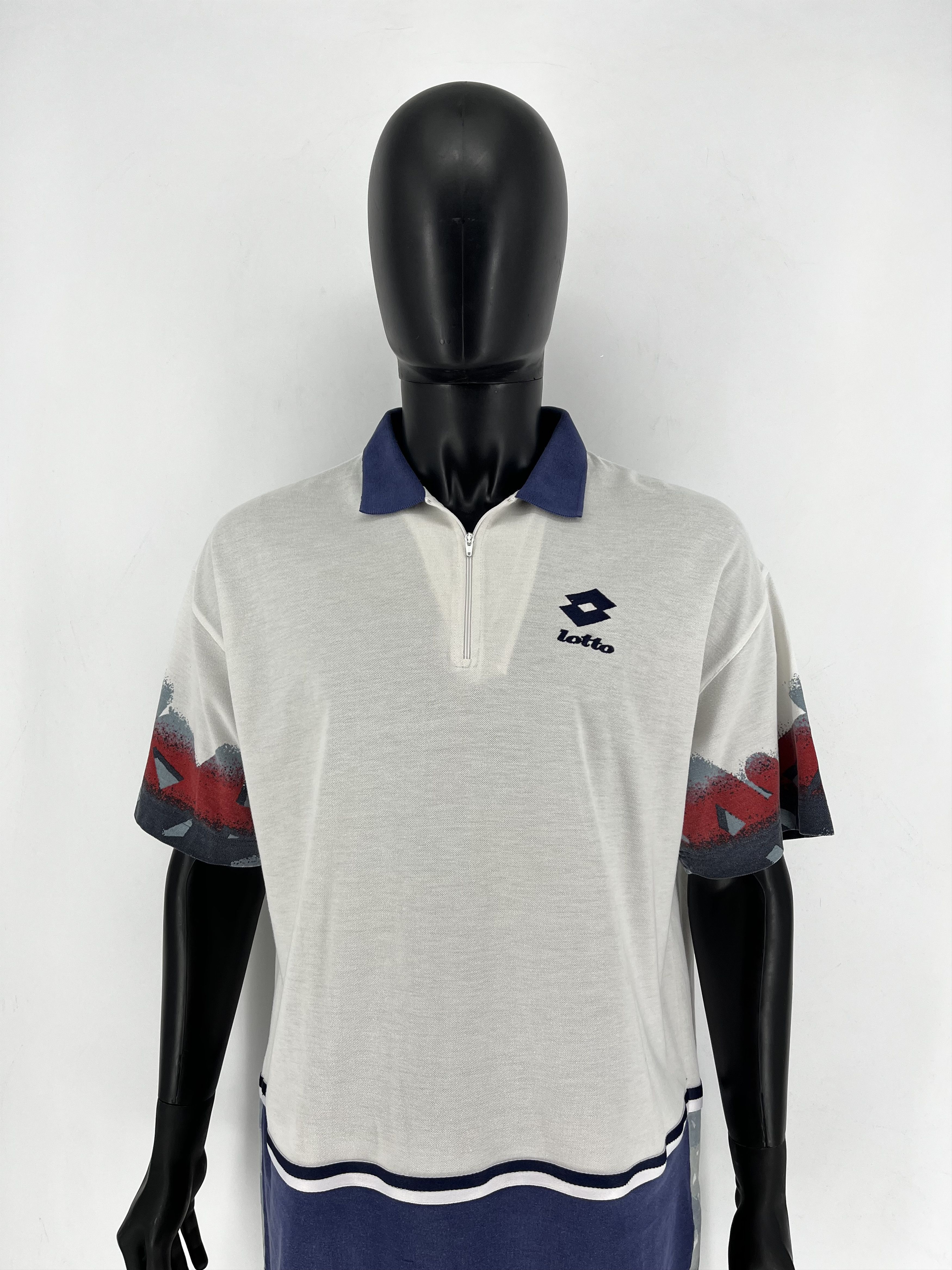 Other Vintage Lotto Q-Zip Polo Large TENNIS ITALIANO Size US L / EU 52-54 / 3 - 1 Thumbnail