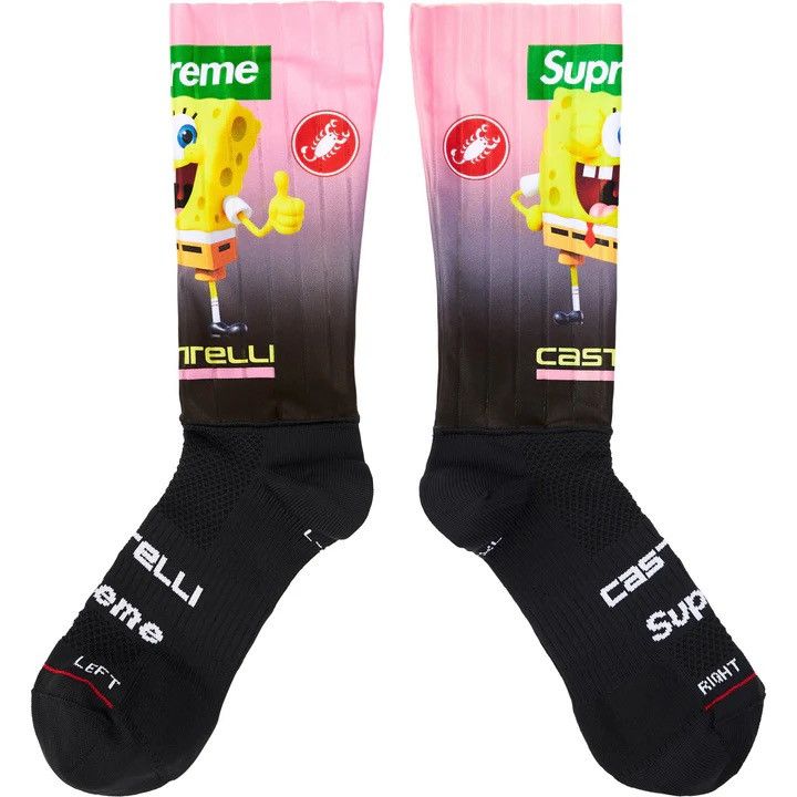 Supreme Supreme Castelli SpongeBob Socks Size ONE SIZE - 4 Thumbnail