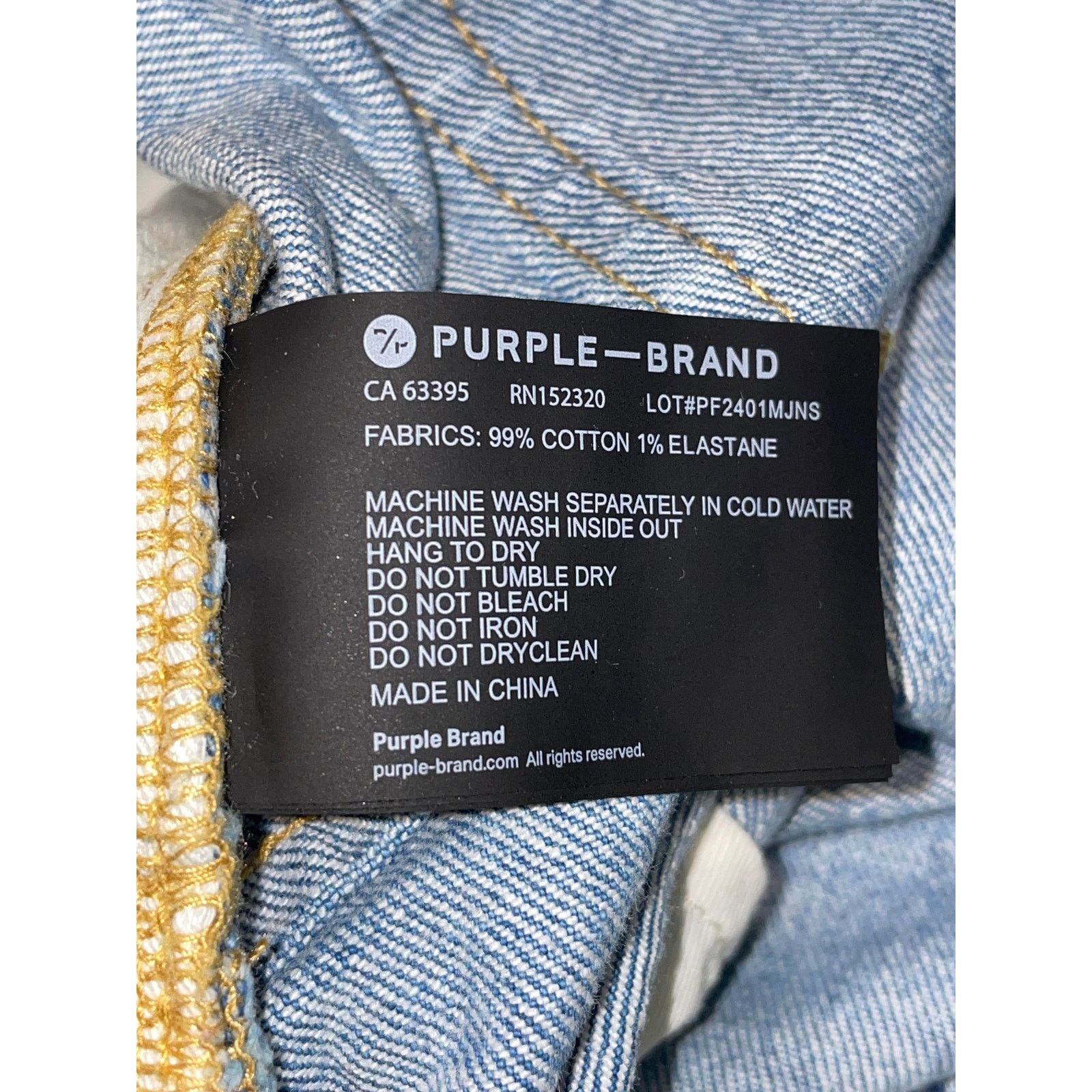 Purple Brand Purple Brand Light Wash Ripped Jeans Size US 38 / EU 54 - 8 Thumbnail