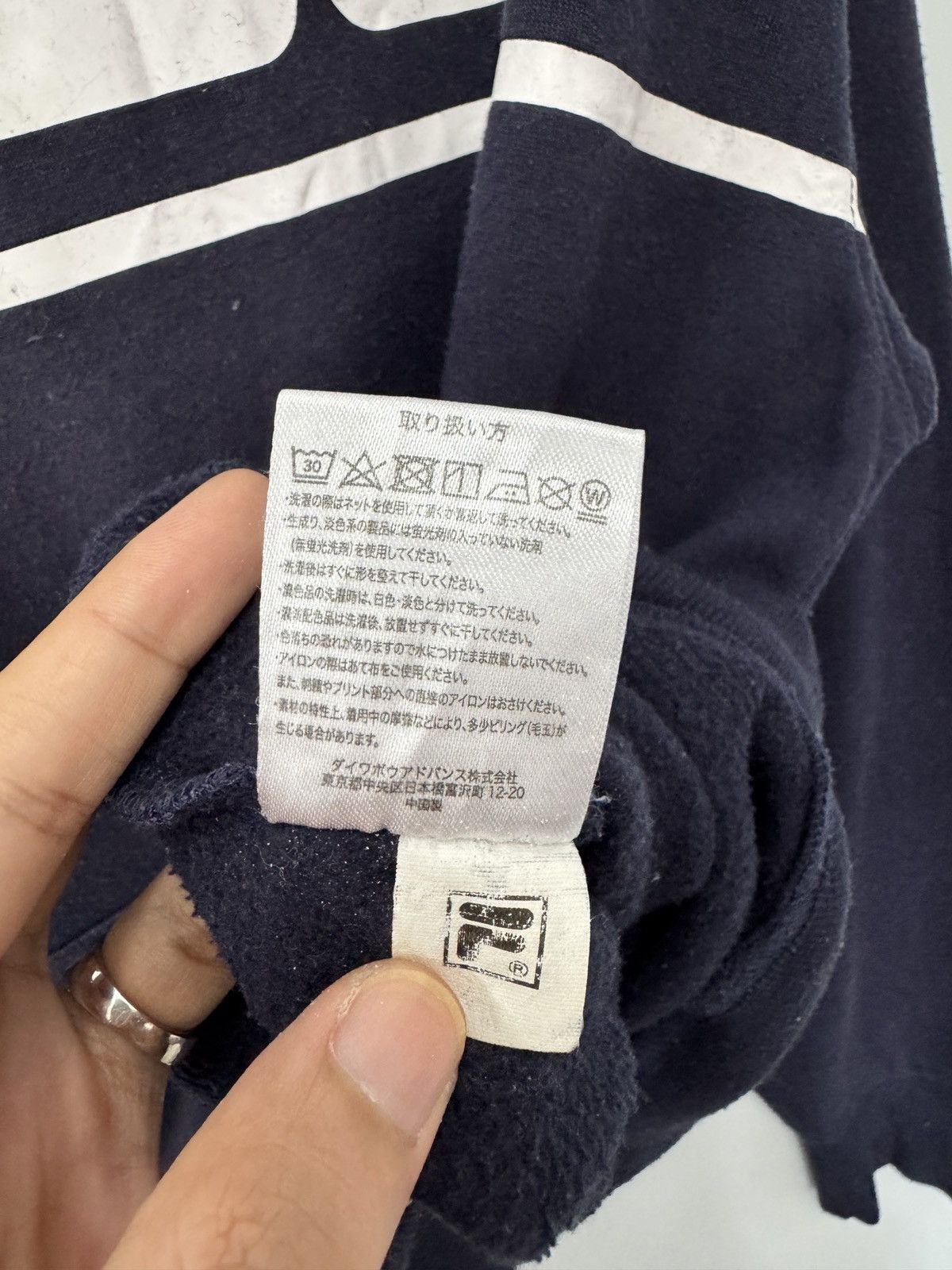 Fila 🔥 Vintage Fila dark blue Hoodie Sweat - L Size US M / EU 48-50 / 2 - 7 Thumbnail