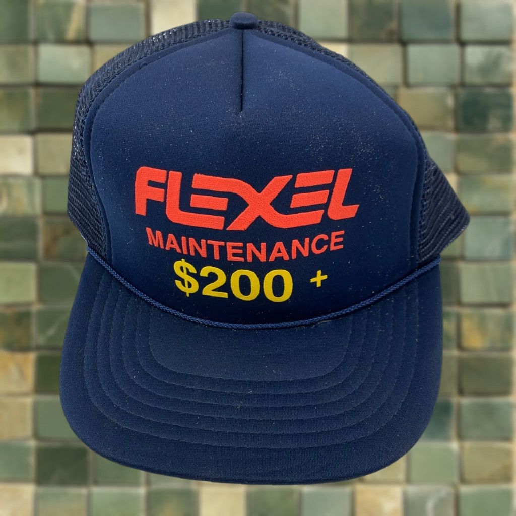 Vintage VINTAGE Sportsman Navy Blue Polyester Snapback Trucker Hat Cap Cap Men Womens Snapback Adjustable One Size Blue 2008s? Size ONE SIZE - 1 Thumbnail