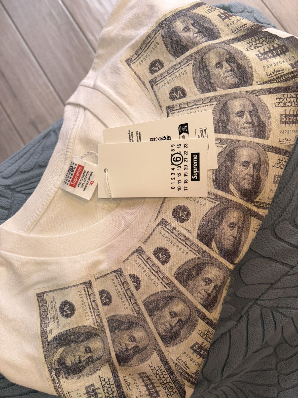 Maison Margiela × Supreme T-Shirt Supreme x MM6 “Money” | Grailed