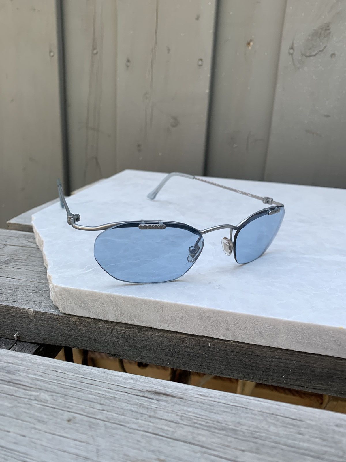 90s Tommy Hilfiger Sunglasses Y2K Vintage Rimless Butters 00