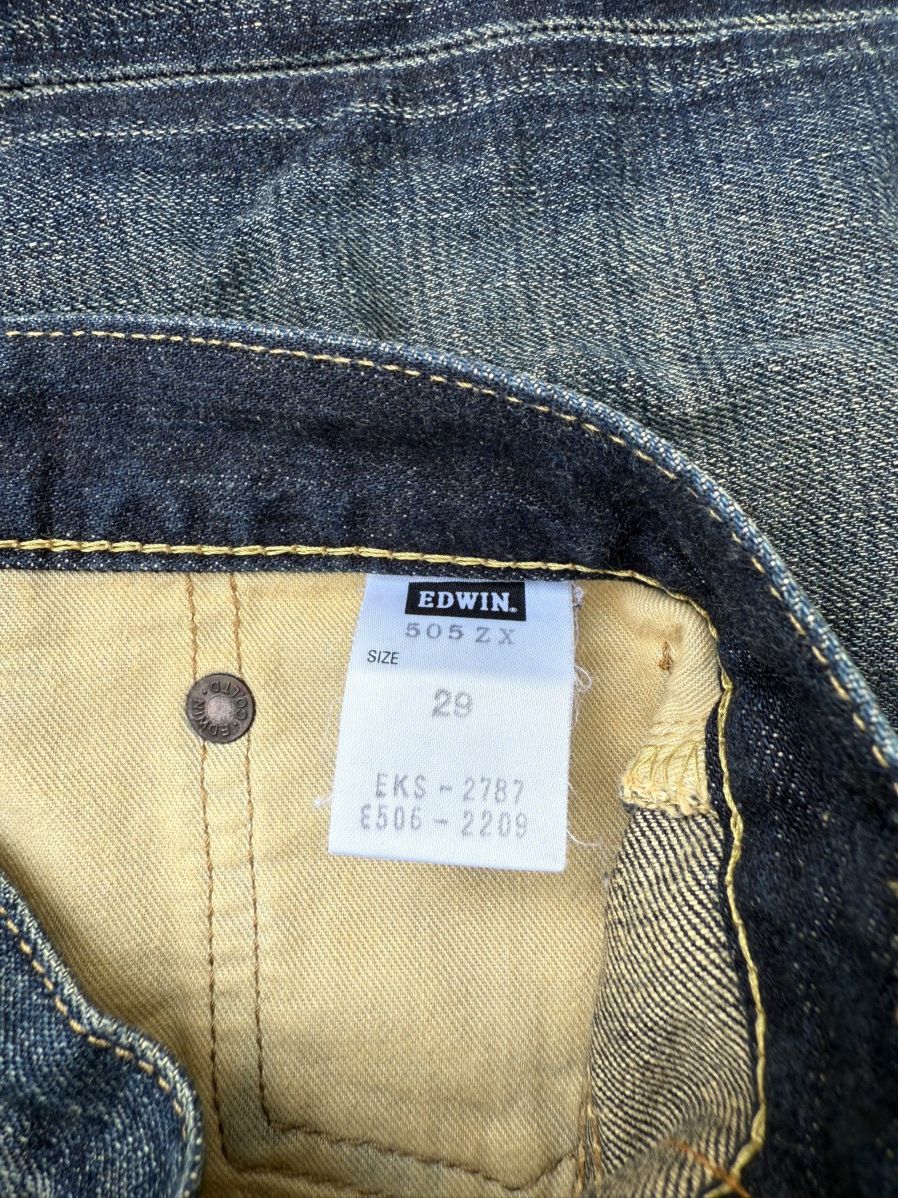 Edwin × Vintage 90’s EDWIN RARE JAPANESE BRAND RETRO Y2K POCKET LOGO DENIM Size US 29 - 13 Thumbnail