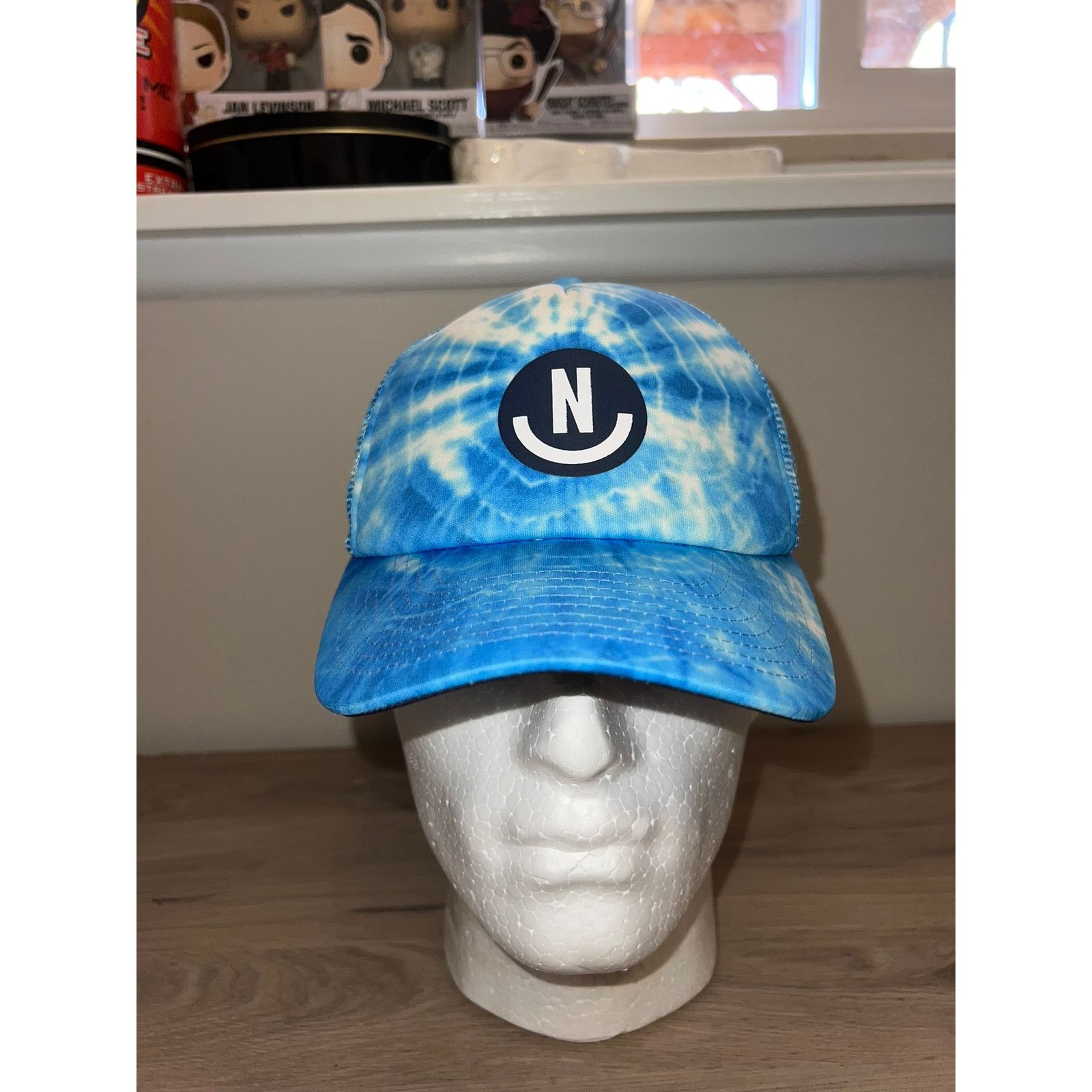 NEFF Neff Hat Blue Tie Dye Clouds Headwear Cap OS Size ONE SIZE - 1 Thumbnail