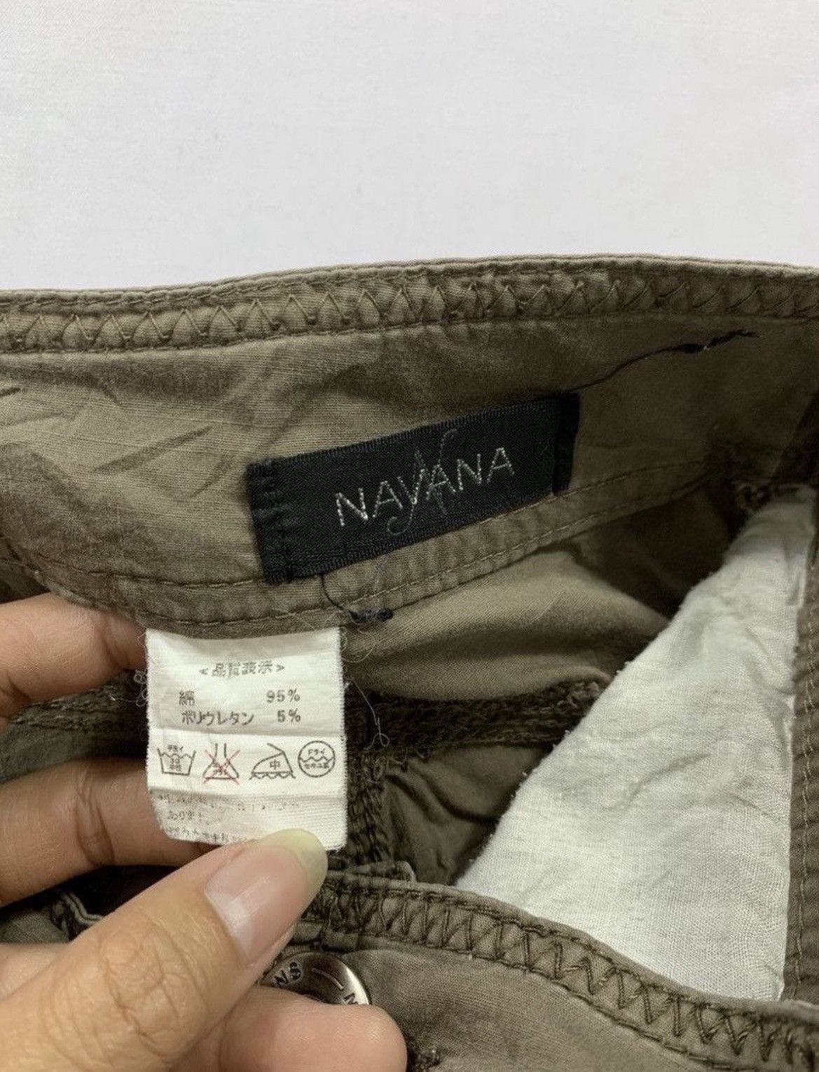 GOA 2000s Navana Cargo Flared Pants Goa Japanese Style Size US 30 / EU 46 - 3 Thumbnail