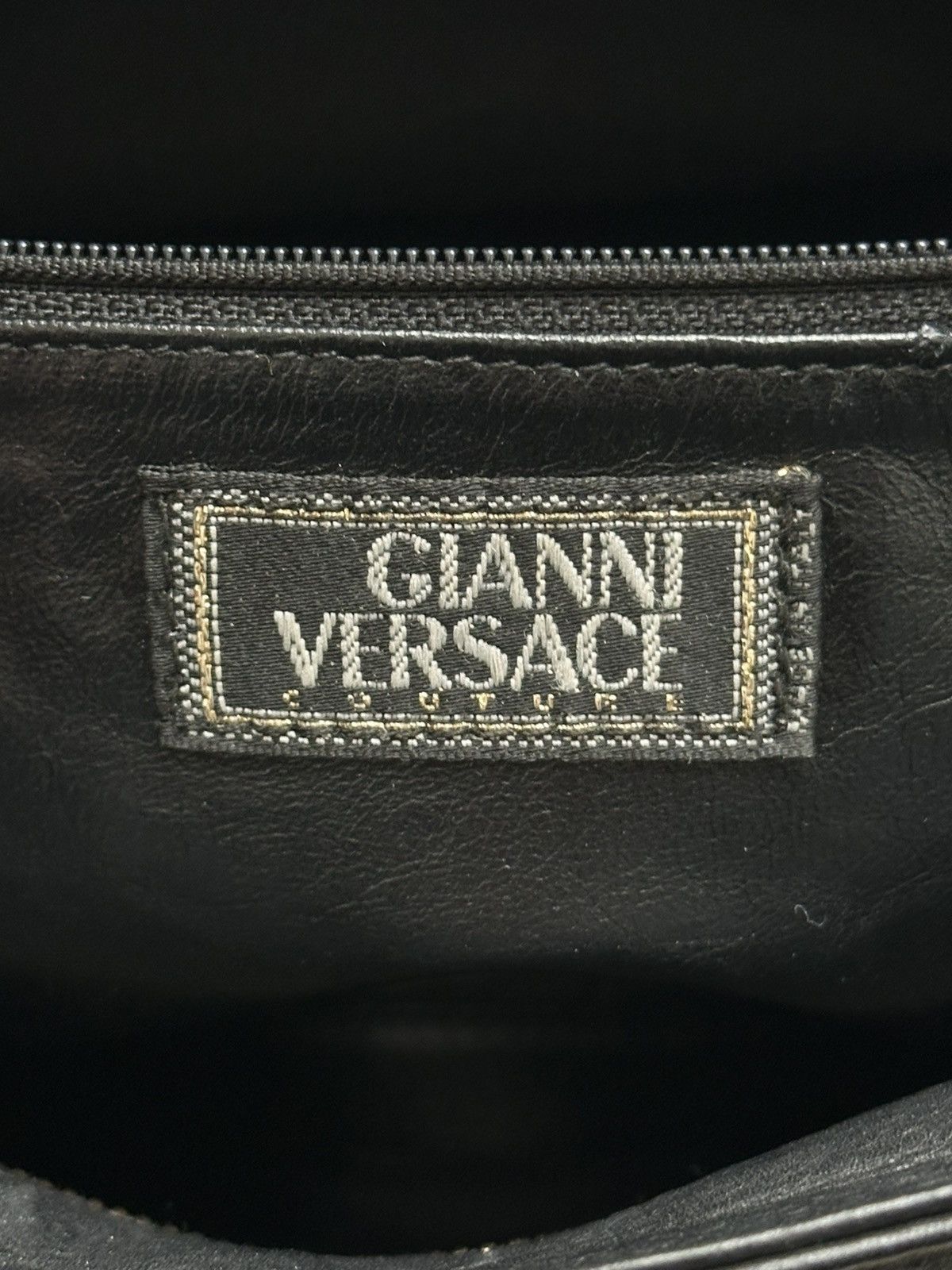 Versace Vintage Gianni Versace La Medusa Golden Logo Leather Bag Size ONE SIZE - 14 Thumbnail