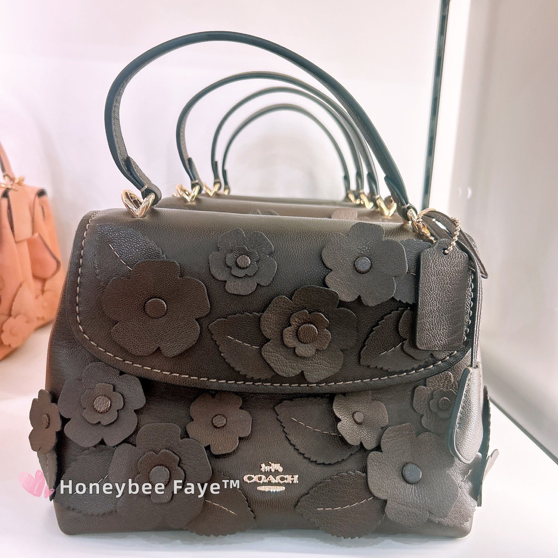 Coach NWT Coach Emory Top Handle Bag With Floral Applique CDY44 Size ONE SIZE - 2 Thumbnail