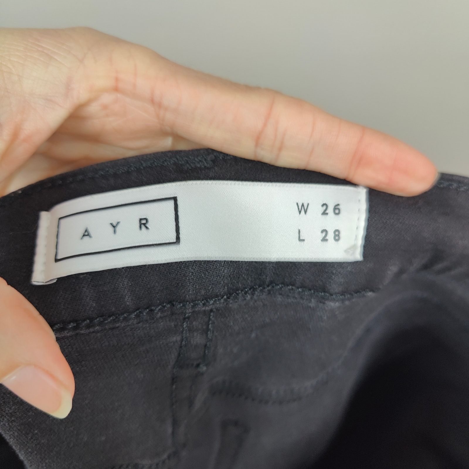 Other Ayr The Chiller Jeans Womens 26x28 Black Wash Skinny Size 26" / US 2 / IT 38 - 6 Thumbnail