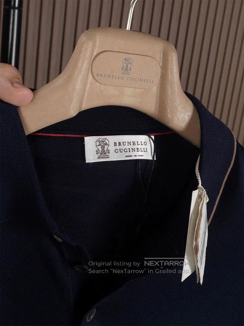Brunello Cucinelli Brunello Cucinelli Men's Long-Sleeve Polo. Size US L / EU 52-54 / 3 - 3 Thumbnail