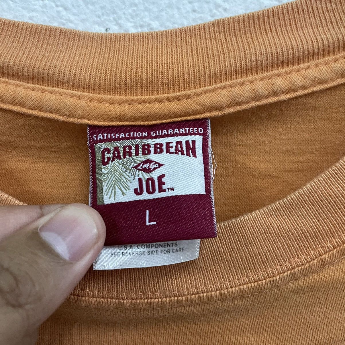 Vintage 🔥Vintage Caribbean Joe Big Fish Image Sun Faded Surfing Tee Size US XL / EU 56 / 4 - 7 Thumbnail