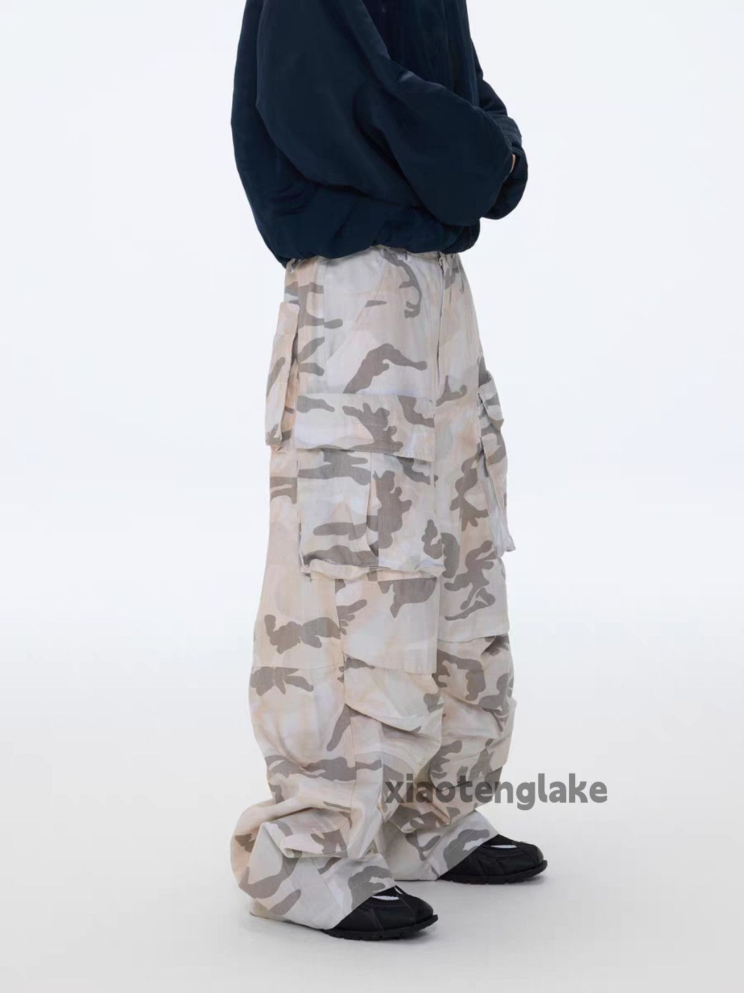 Vintage xz utility loose baggy military wide Leg camo pants Size US 34 / EU 50 - 7 Thumbnail