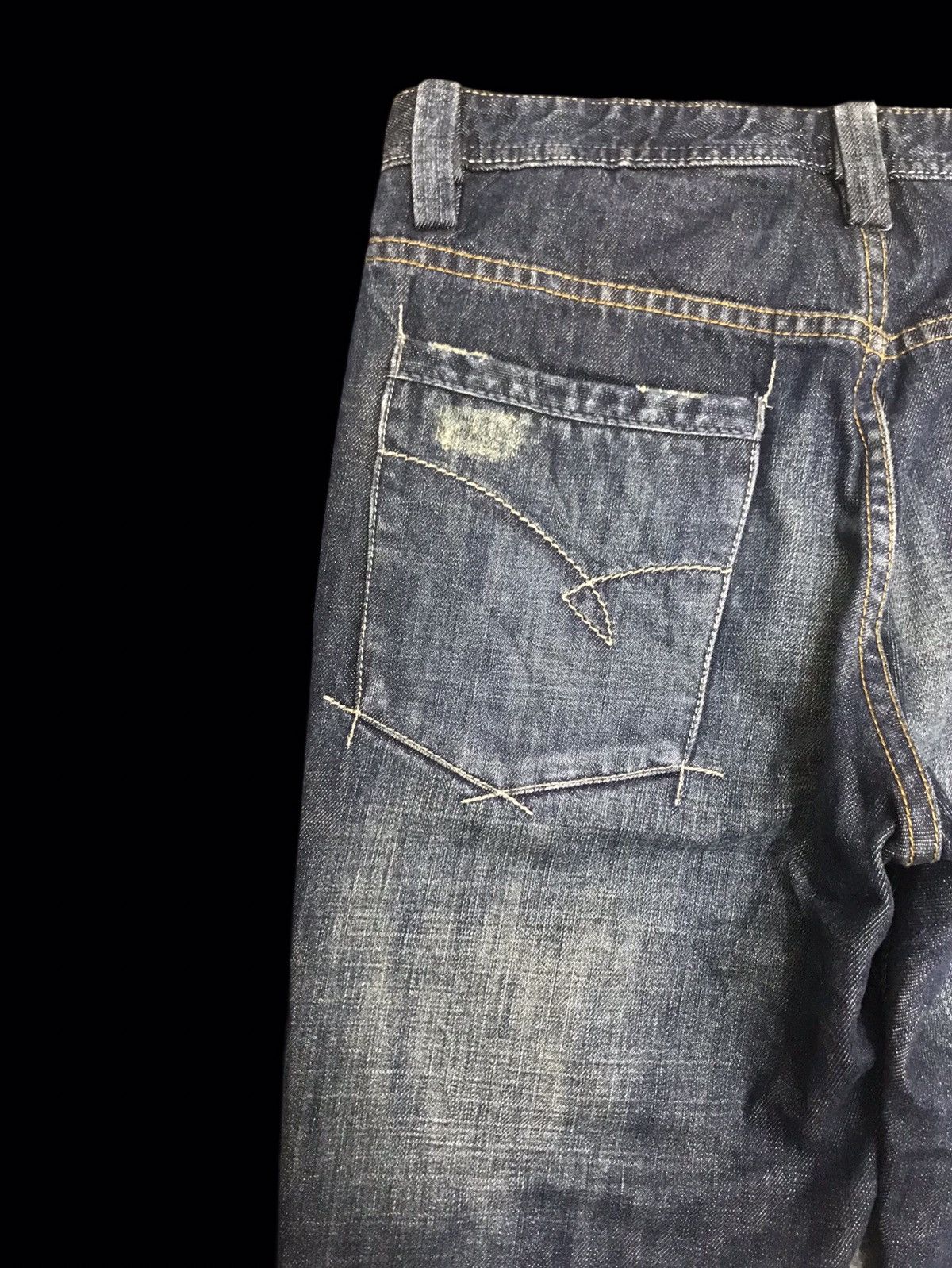 Japanese Brand 💥FLARE💥FLASH REPORT CRAZY DESIGN FLARE DENIM F187 Size US 32 / EU 48 - 17 Thumbnail