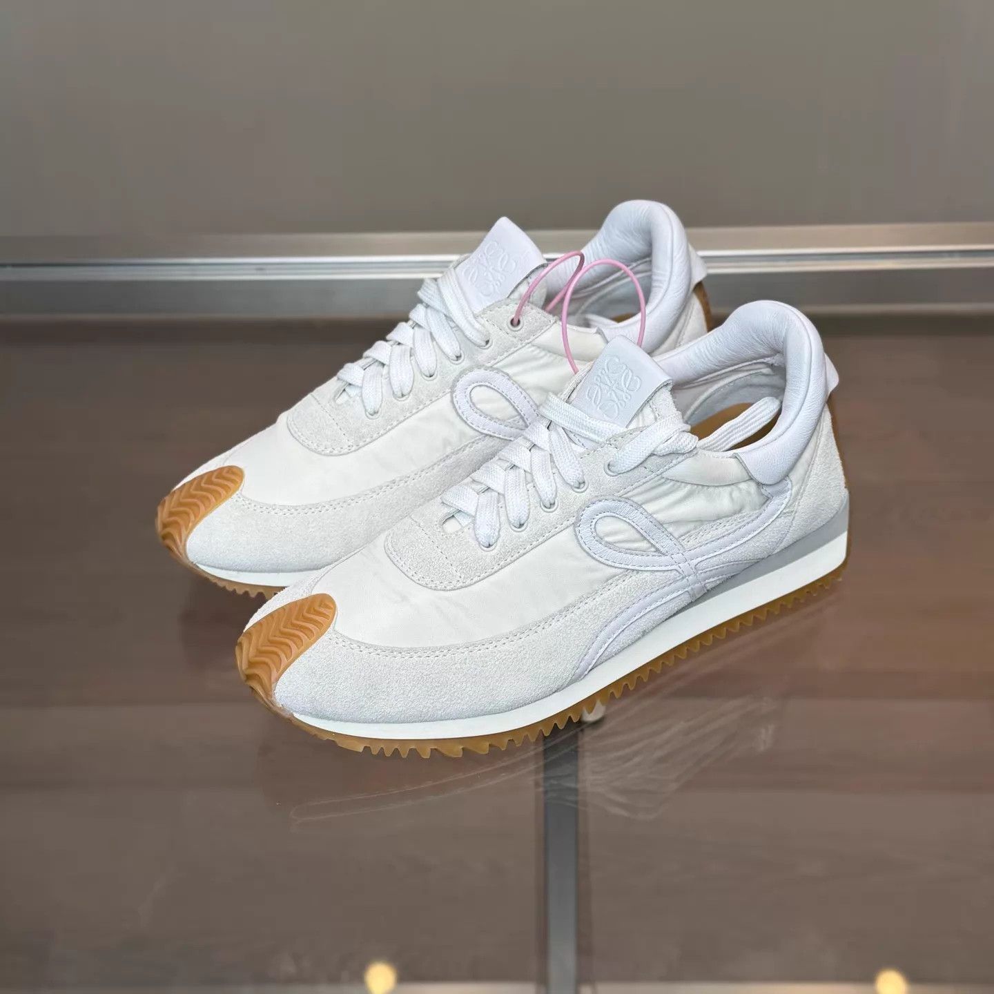 Loewe Loewe Runner Gray White Decon Sneakers Size 39 99 Size US 8.5 / IT 38.5 - 1 Thumbnail