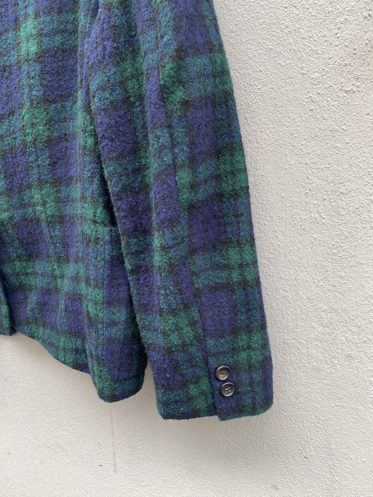 Comme des Garcons × Rei Kawakubo × Vintage AD1998 Comme des Garçons “tricot” Wool Checked Mohair Blazer Size M / US 6-8 / IT 42-44 - 8 Thumbnail