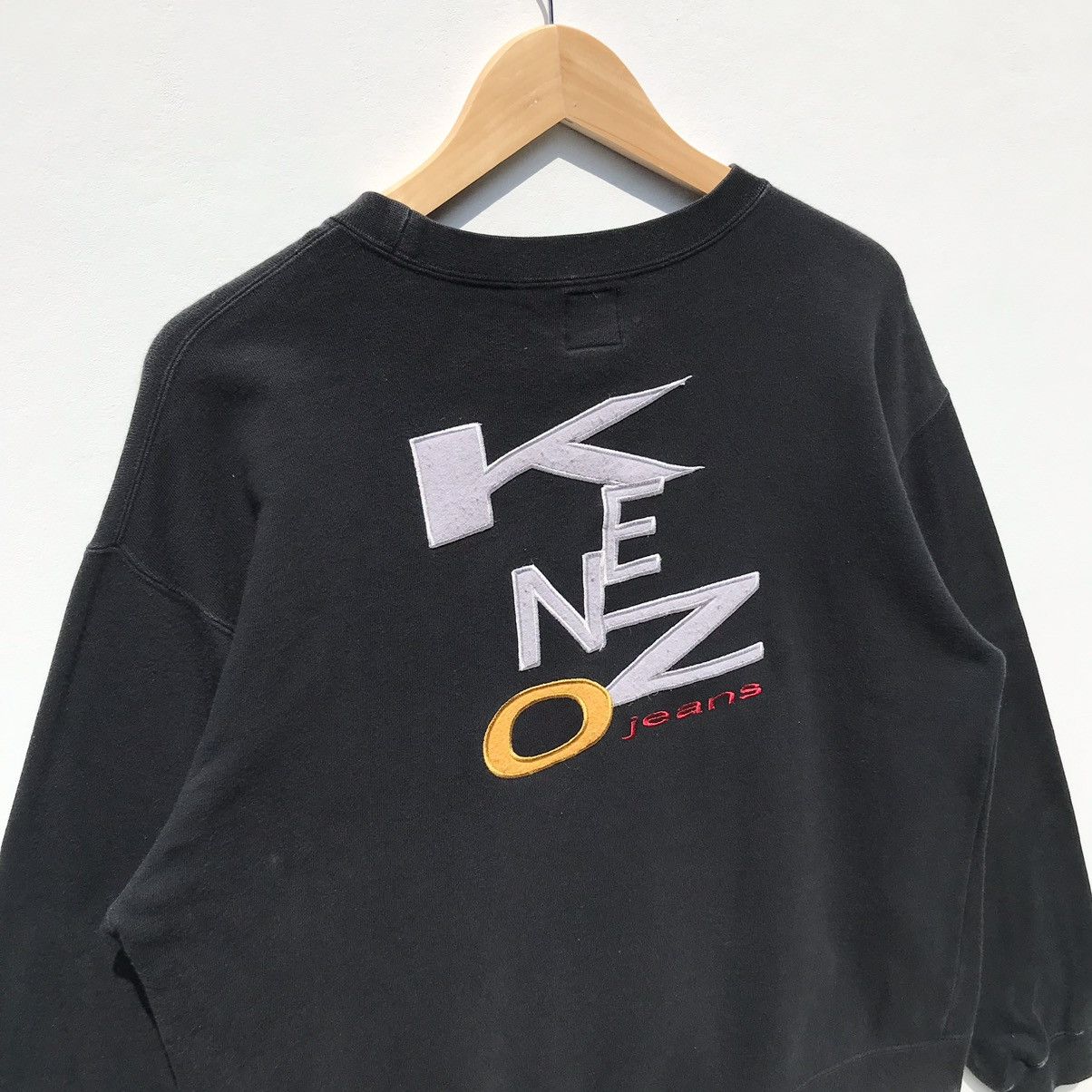 Kenzo Kenzo Jeans Sweatshirt Spellout Embroidery Kenzo Sun Faded Size US S / EU 44-46 / 1 - 5 Thumbnail