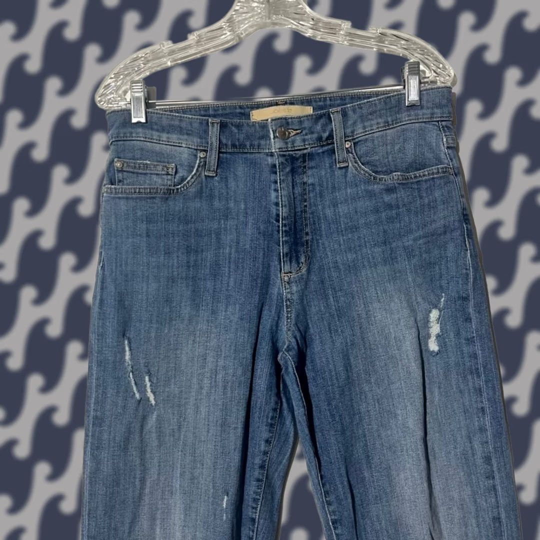 Vintage Joe's Jeans The Niki Mid Rise Boyfriend Distressed Blue Denim W29 M36 Jeans Size 29" - 1 Thumbnail