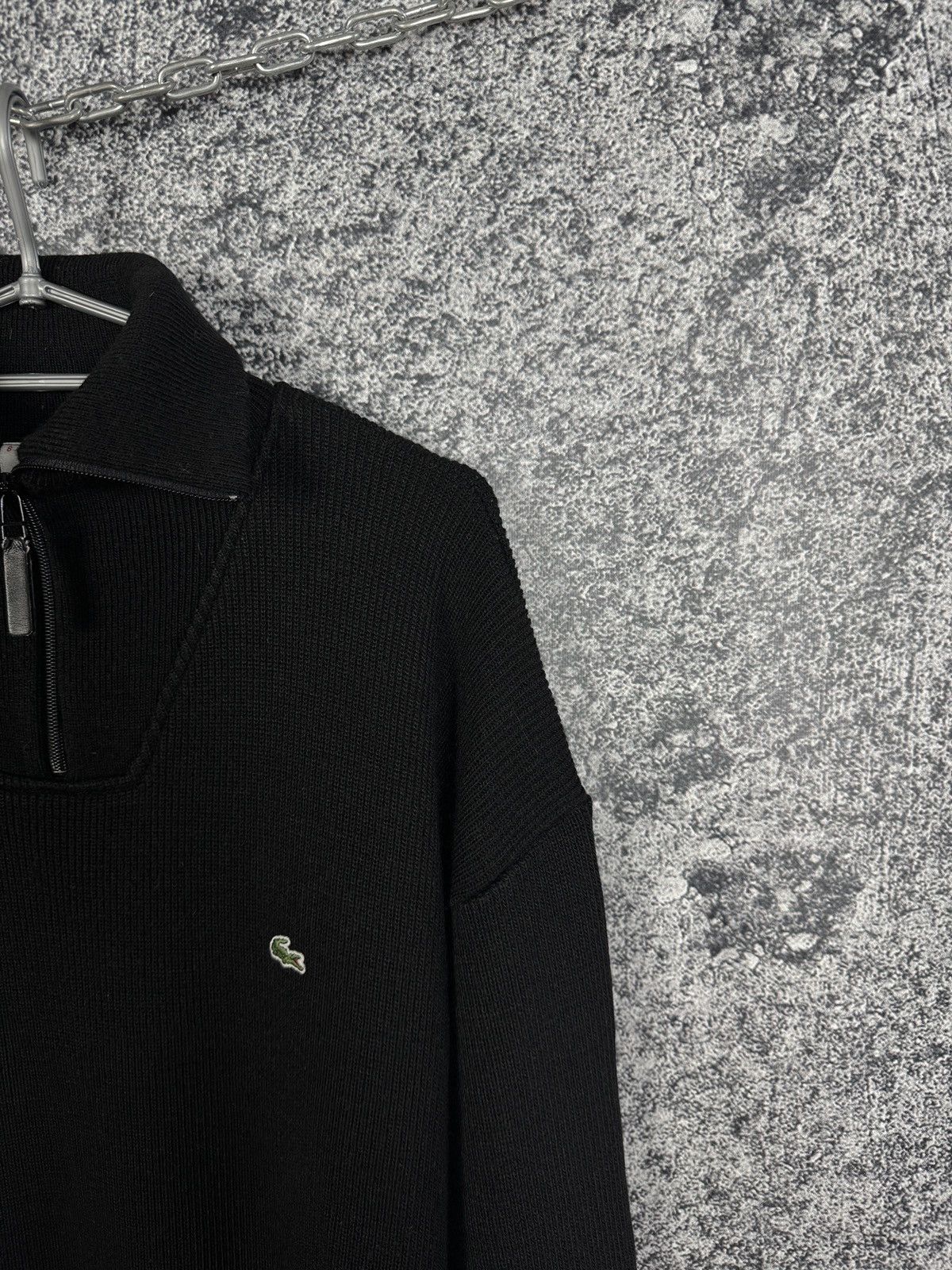 Lacoste Lacoste 1/4 Zip Wool Sweater Boack Jumper Luxury Size 8 XXL Size US XXL / EU 58 / 5 - 2 Thumbnail