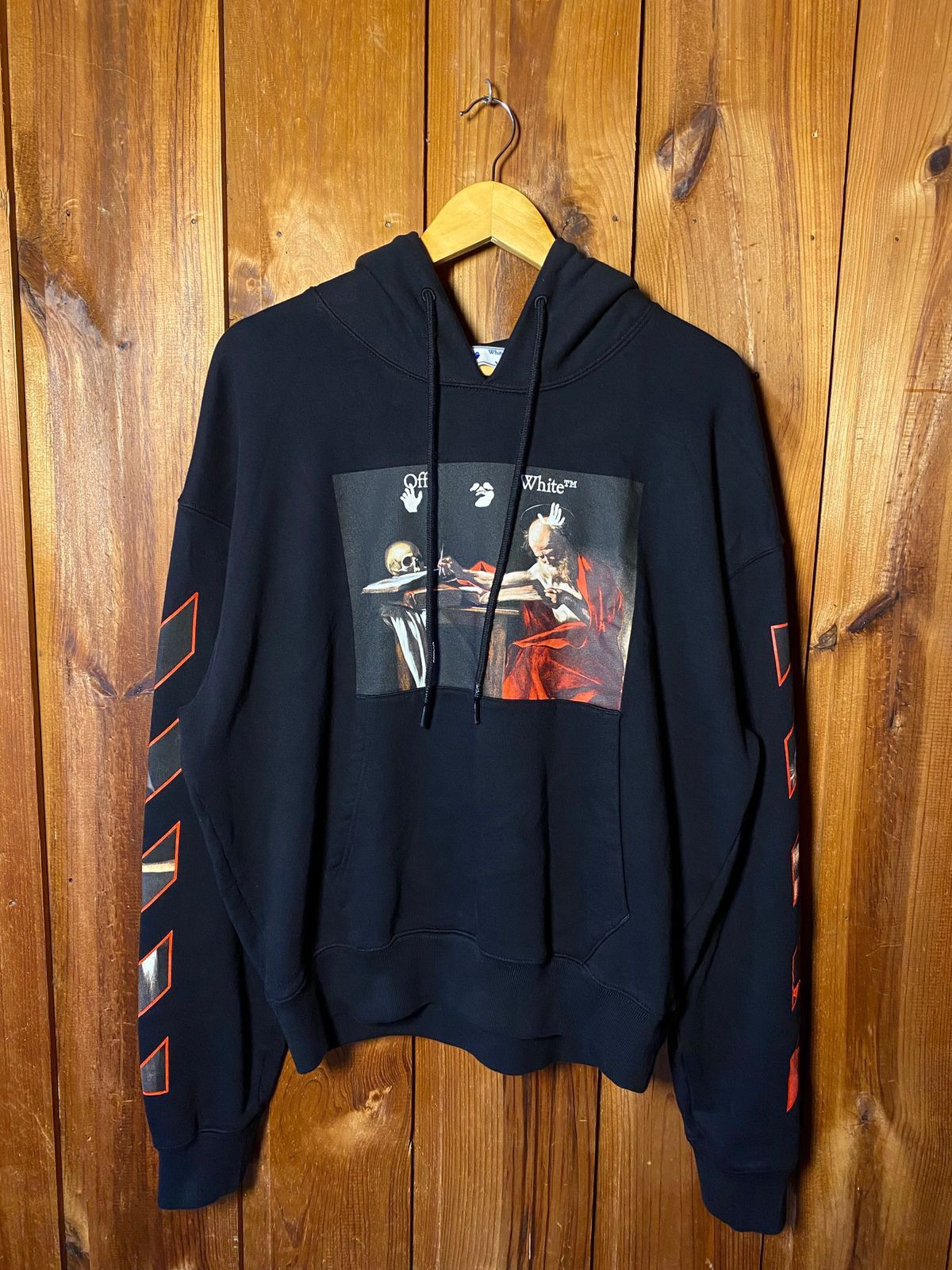 Off-White OFF-WHITE Caravaggio Diag Sleeve Hoodie Size US S / EU 44-46 / 1 - 4 Thumbnail