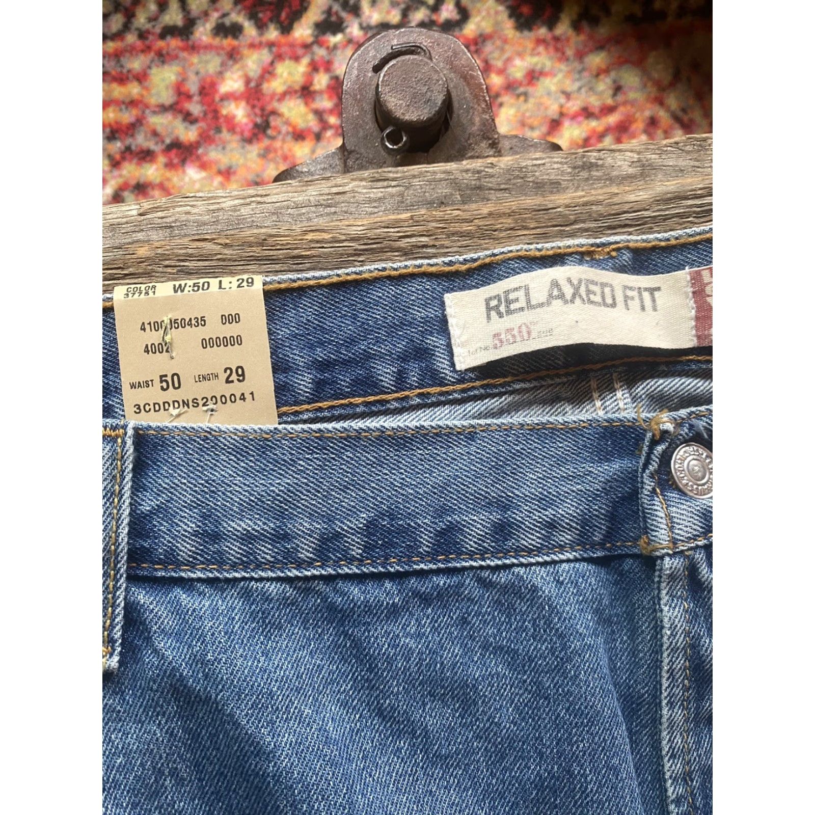 Levi's Levi's 550 Jeans Mens Relaxed 50x29 Medium Wash NWT Big Tall Size Blue 100% Cotton Stone Inseam 29 Regular Bottoms Type Jeans Mens Size US 34 / EU 50 - 5 Thumbnail