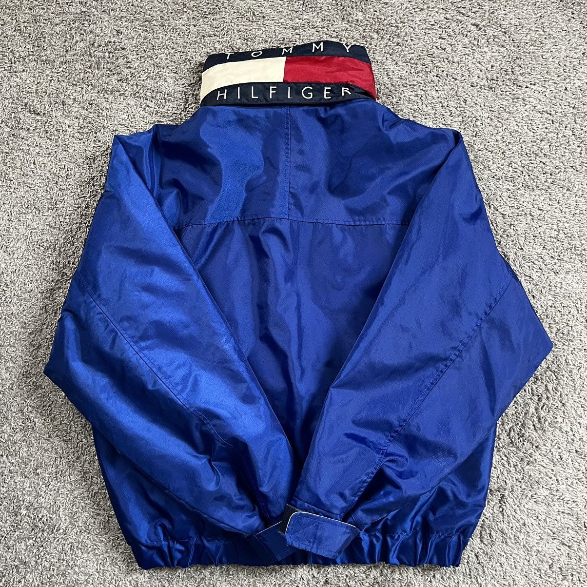 Tommy Hilfiger × Tommy Jeans × Wu-Tang Clan 🔴 Vintage Tommy Hilfiger Jacket Size Large Blue Spell Out Size US L / EU 52-54 / 3 - 2 Thumbnail