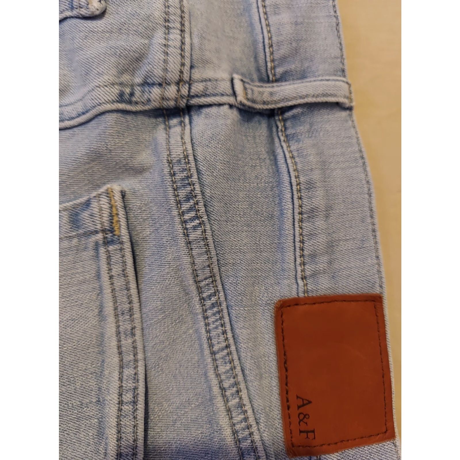 Abercrombie & Fitch VINTAGE Abercrombie & Fitch Jeans Mens Slim Straight 29x30 Blue Denim Pants Slimming 90s Mens Size US 29 - 3 Thumbnail