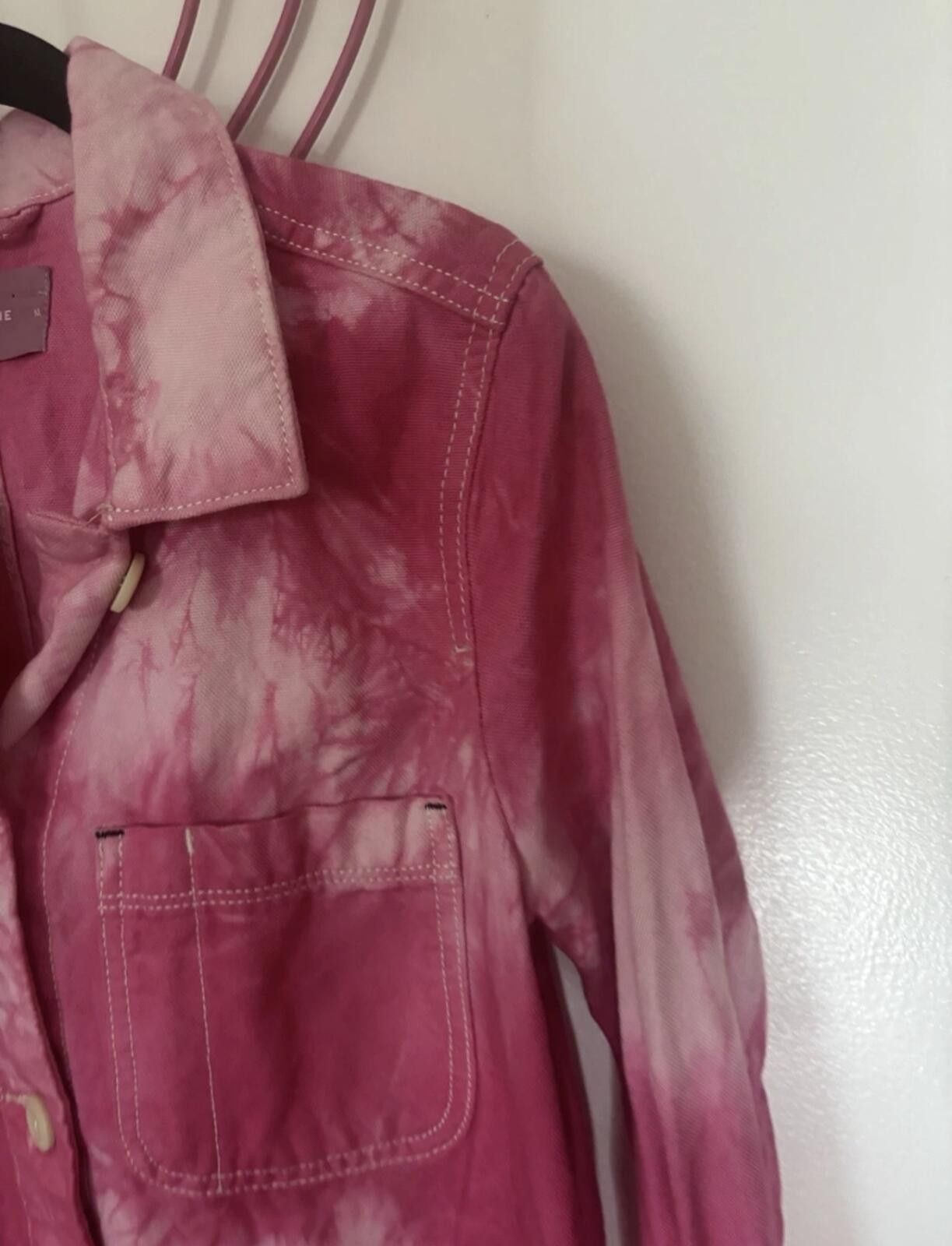 Everlane EVERLANE Denim Tie-Dye Pink Jacket Size M / US 6-8 / IT 42-44 - 4 Thumbnail