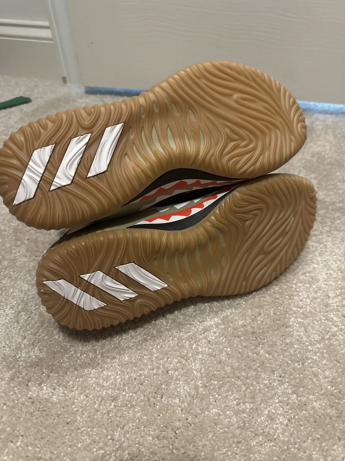 Adidas × Bape Bape x Adidas Dame 4 Bape Camo Size US 12.5 / EU 45-46 - 4 Thumbnail