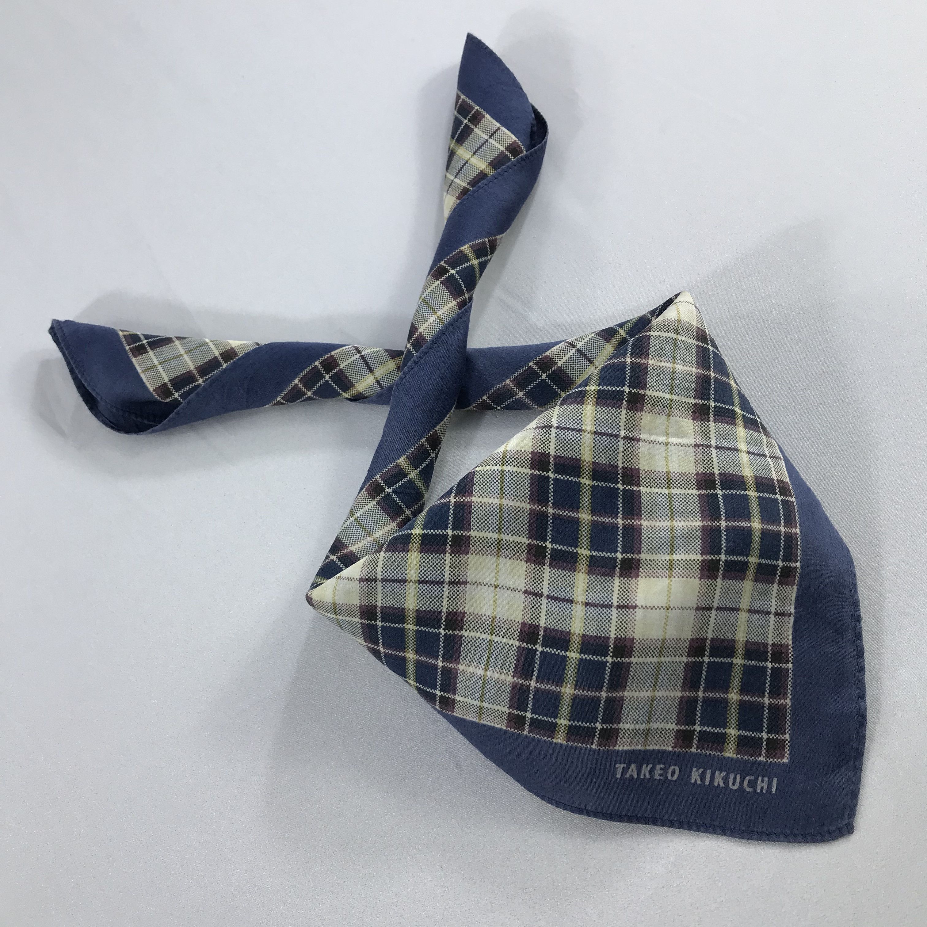 Takeo Kikuchi × Vintage Takeo Kikuchi Bandana / Handkerchief / Neckerchief - S2256 Size ONE SIZE - 4 Thumbnail