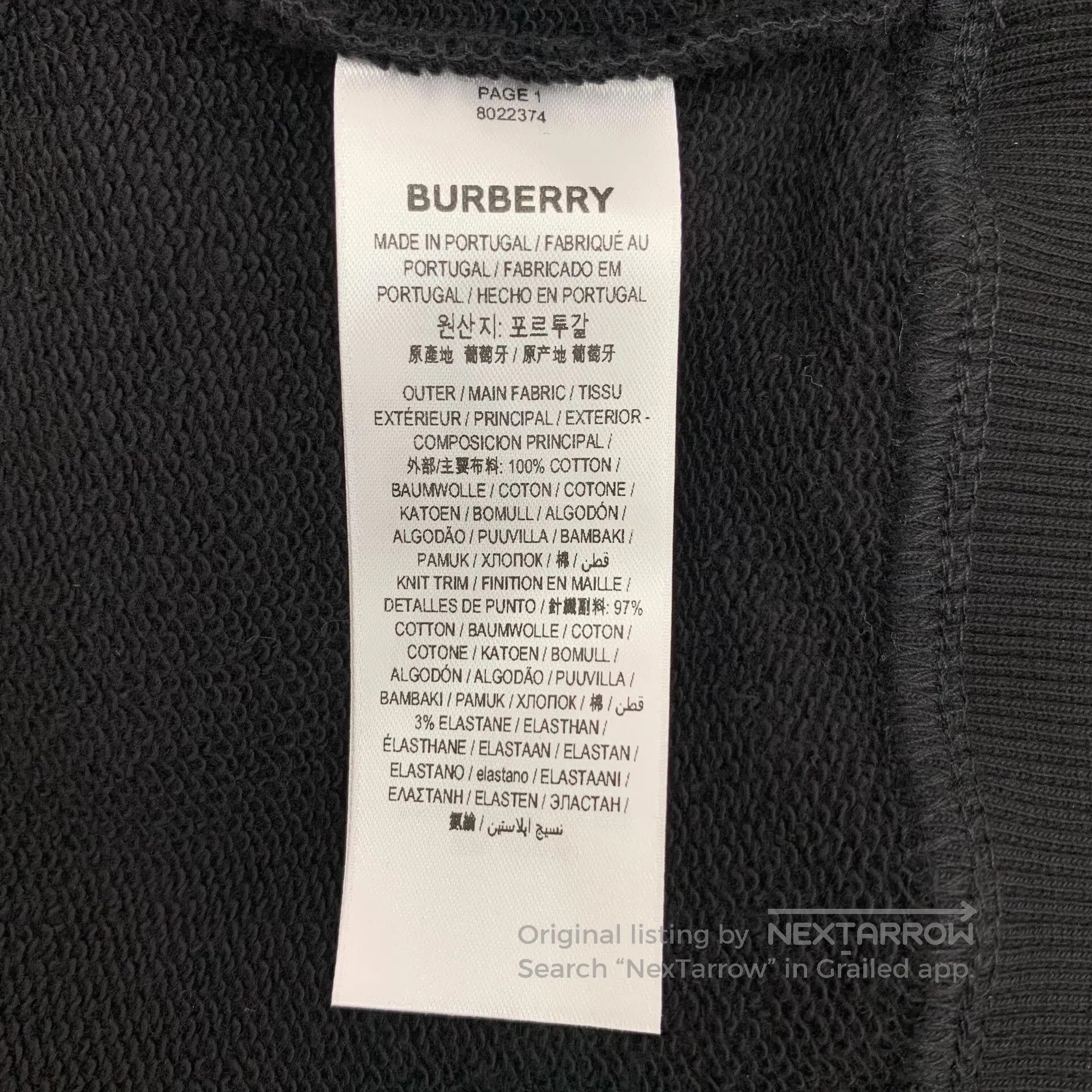 Burberry Burberry Black Fawn Printed Cotton Hooded Drawstring Long Size US S / EU 44-46 / 1 - 8 Thumbnail