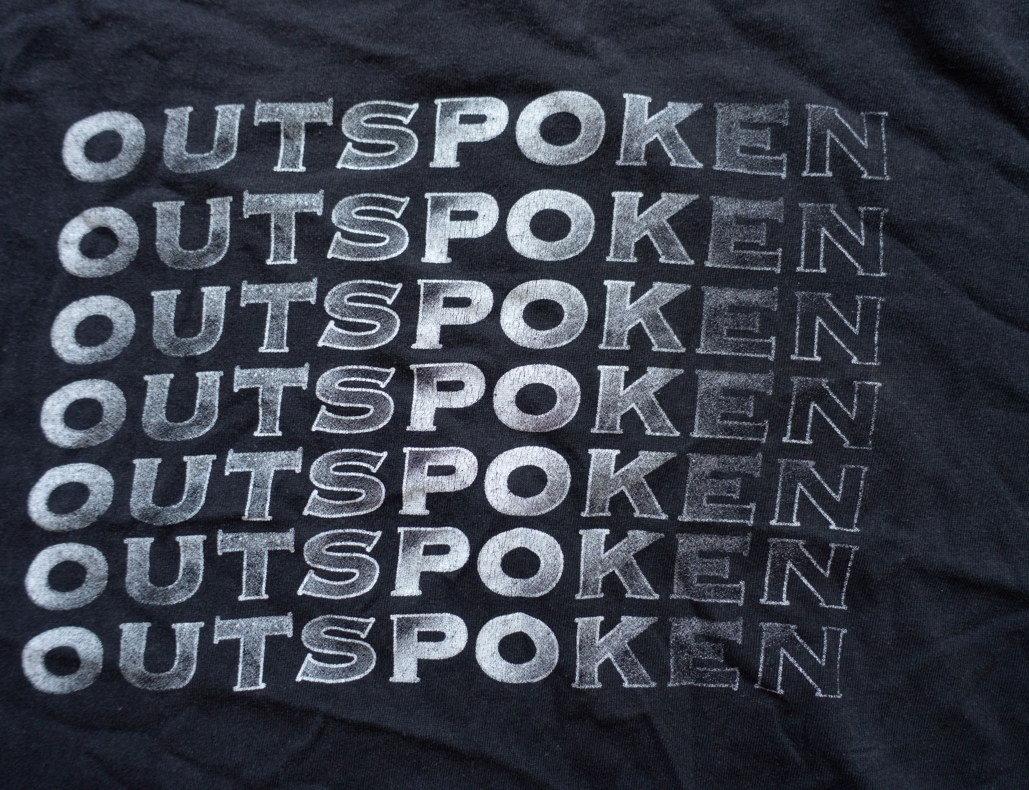Band Tees Vintage Outspoken Straight Edge Hardcore T-Shirt RARE Size US XL / EU 56 / 4 - 4 Thumbnail