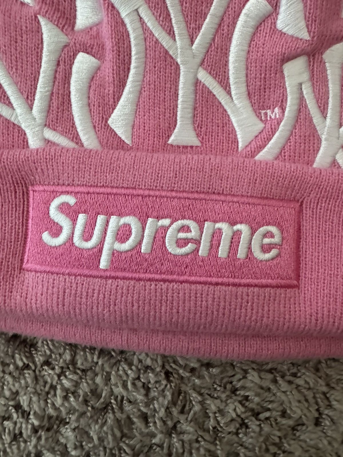 47 Brand × New York Yankees × Supreme Supreme X New Era Yankee logo beanie Size ONE SIZE - 4 Thumbnail
