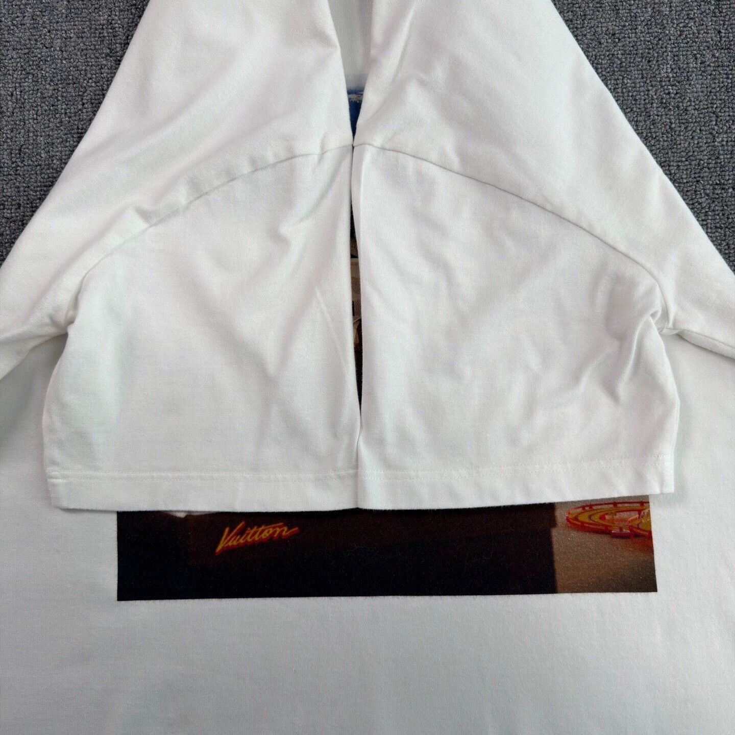 Louis Vuitton LV Oil Print White Short Tee XL Size US XL / EU 56 / 4 - 6 Thumbnail