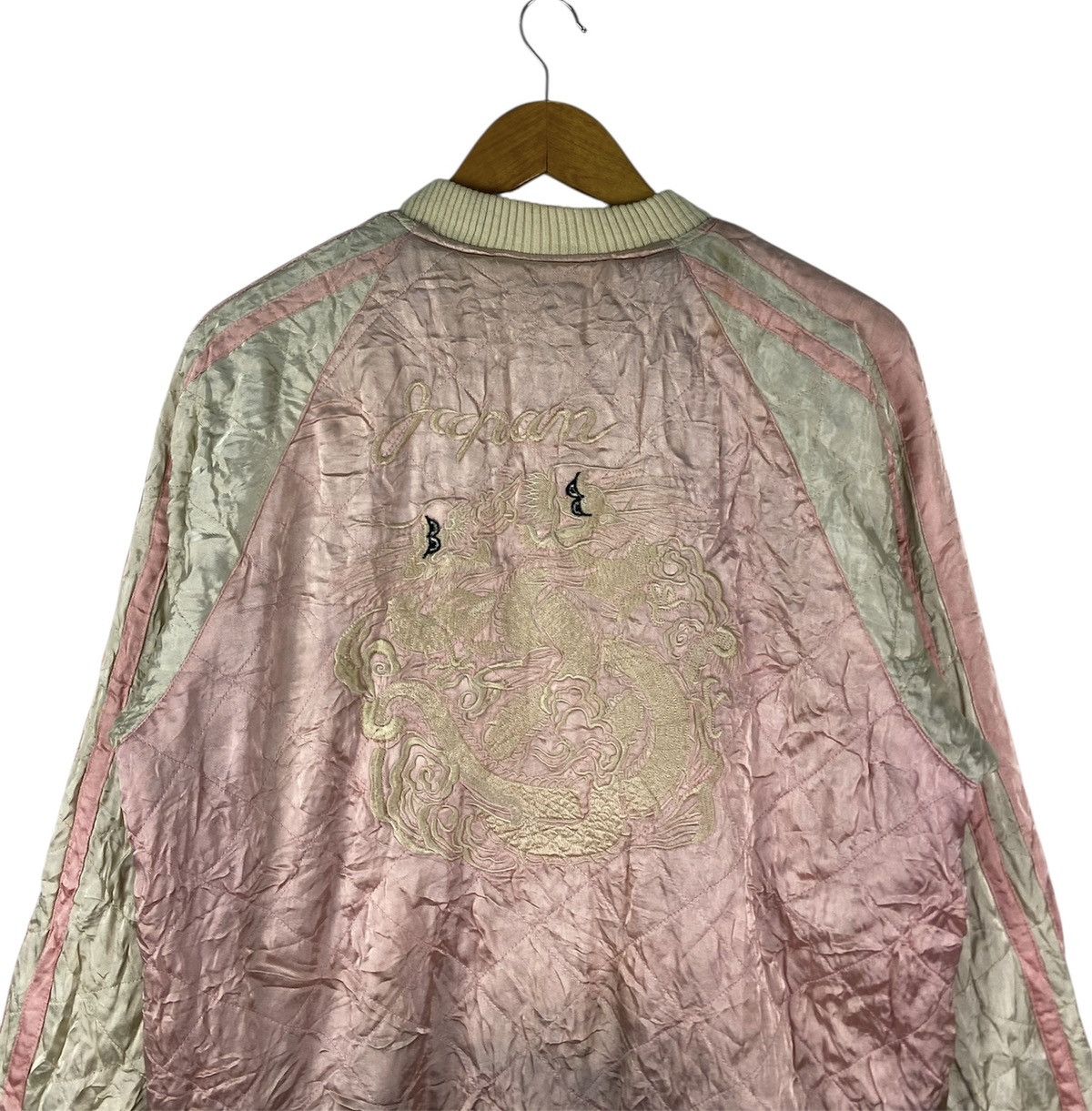 Japanese Brand Grail🔥Vintage Sukajan Rayon Reversible Bomber Jacket Size US L / EU 52-54 / 3 - 12 Thumbnail