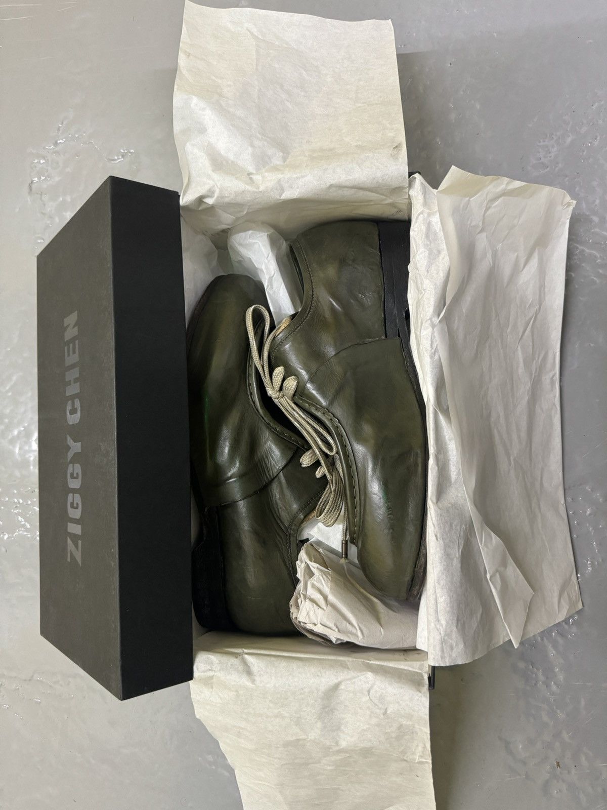 image of Ziggy Chen Shoes in Green, Men's (Size 10)