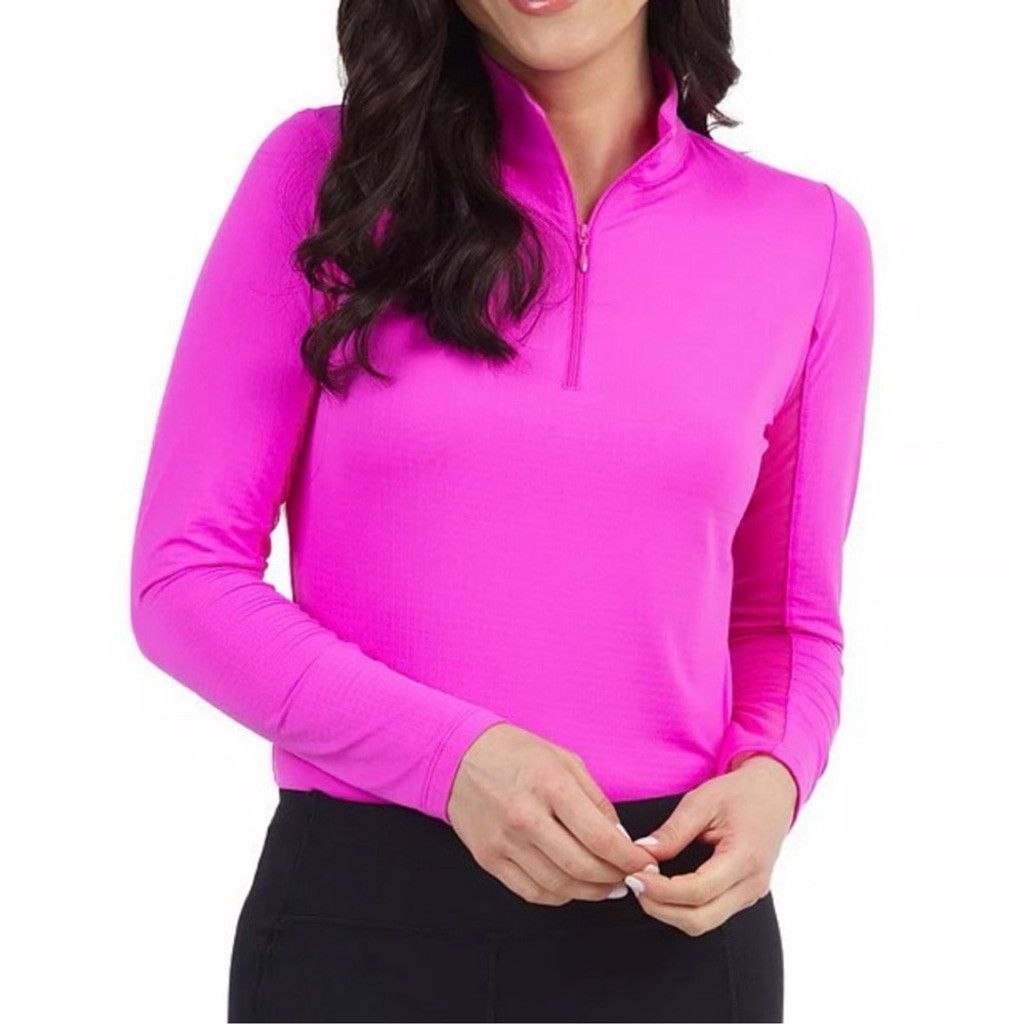Tommy Bahama Tommy Bahama 1/2 Zip Golf Shirt Size Medium Textured Top Size M / US 6-8 / IT 42-44 - 1 Thumbnail