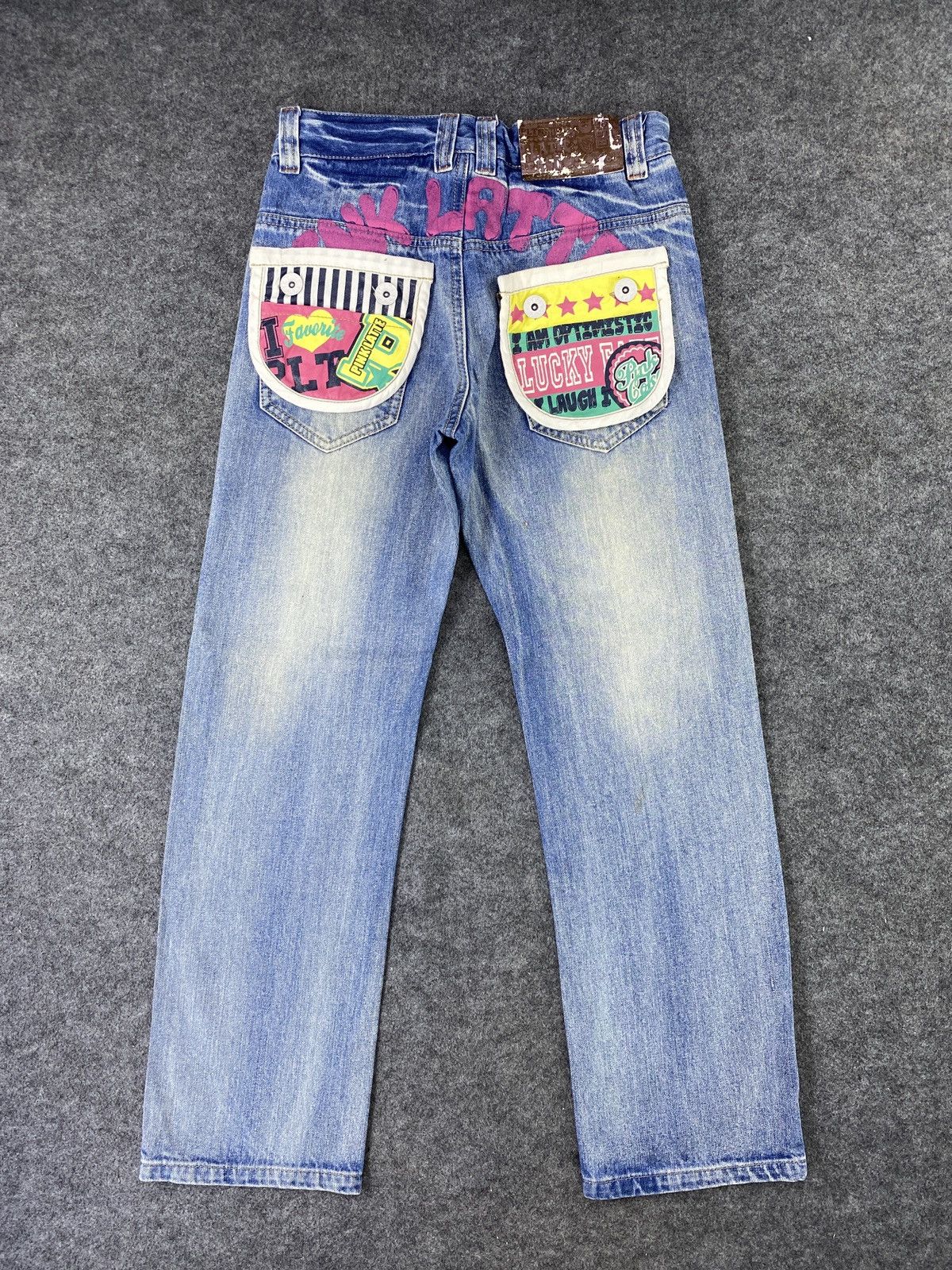 Japanese Brand × Vintage Japanese Denim Jeans PINK LATTE Patchworks - J1083 Size 28" / US 6 / IT 42 - 7 Thumbnail