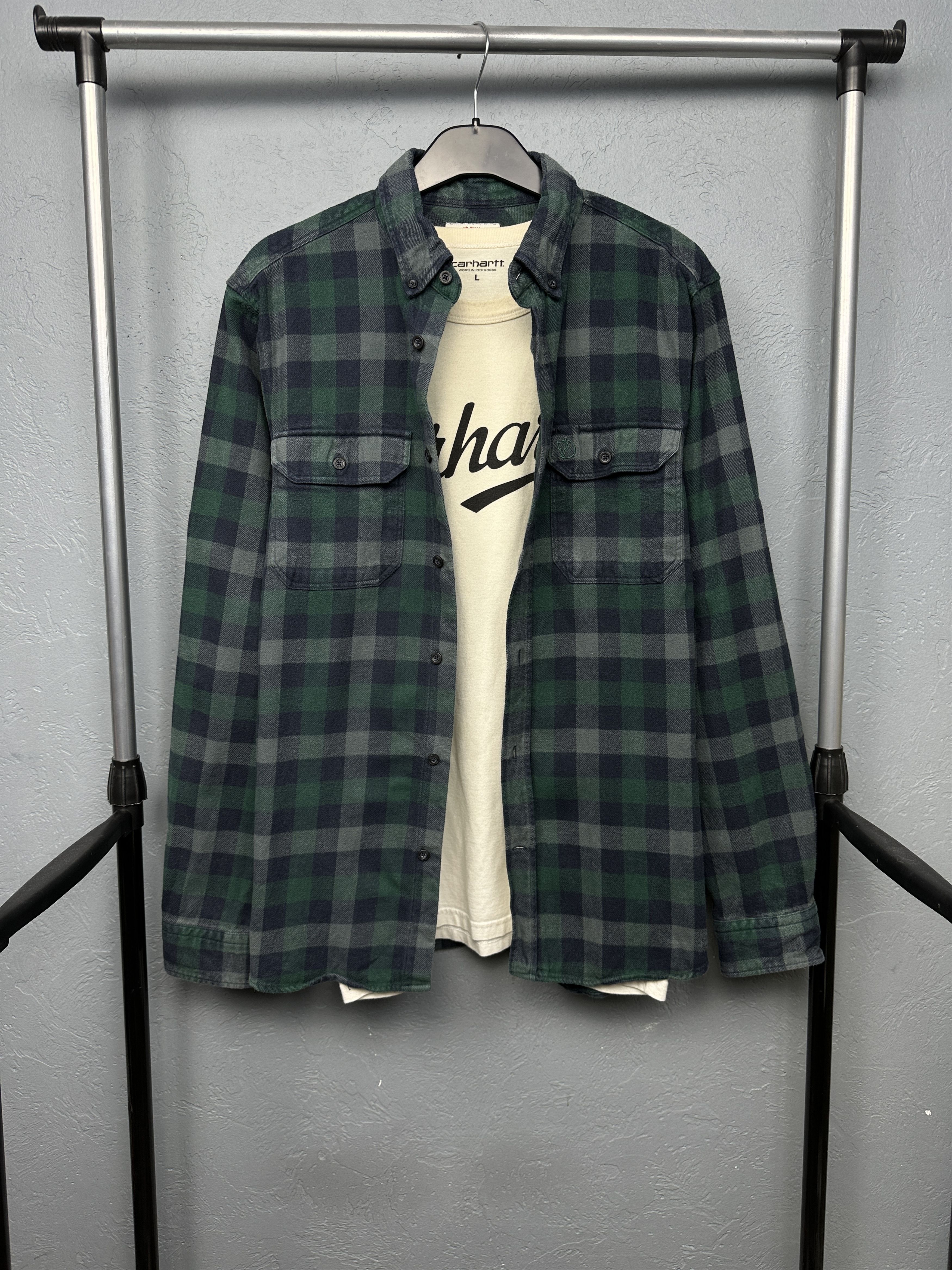 Fjallraven Fjallraven Vintage Mens Flannel Plaid Shirt Size US L / EU 52-54 / 3 - 1 Thumbnail
