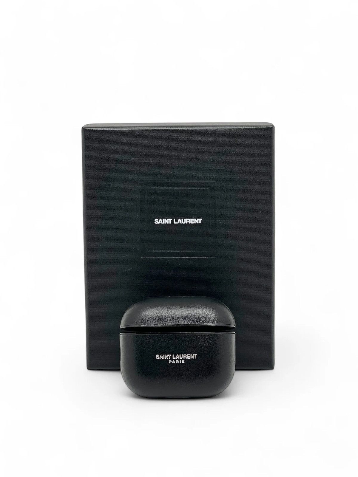 Saint Laurent Paris Saint Laurent Gold Logo Leather AirPods Case NWT Size ONE SIZE - 1 Thumbnail