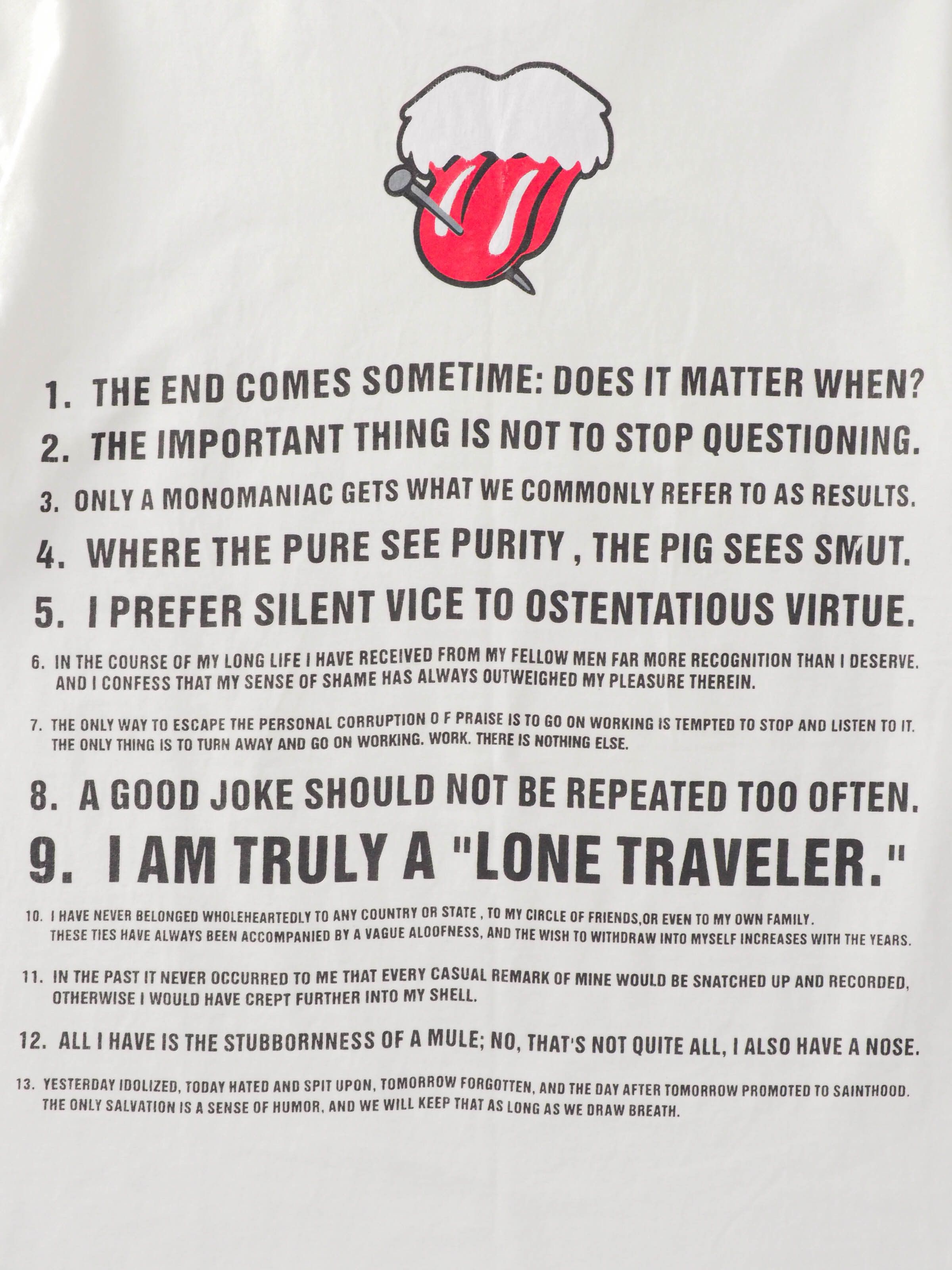 Japanese Brand Vintage Bootleg number(n)ine rolling stone tee Size US M / EU 48-50 / 2 - 10 Thumbnail